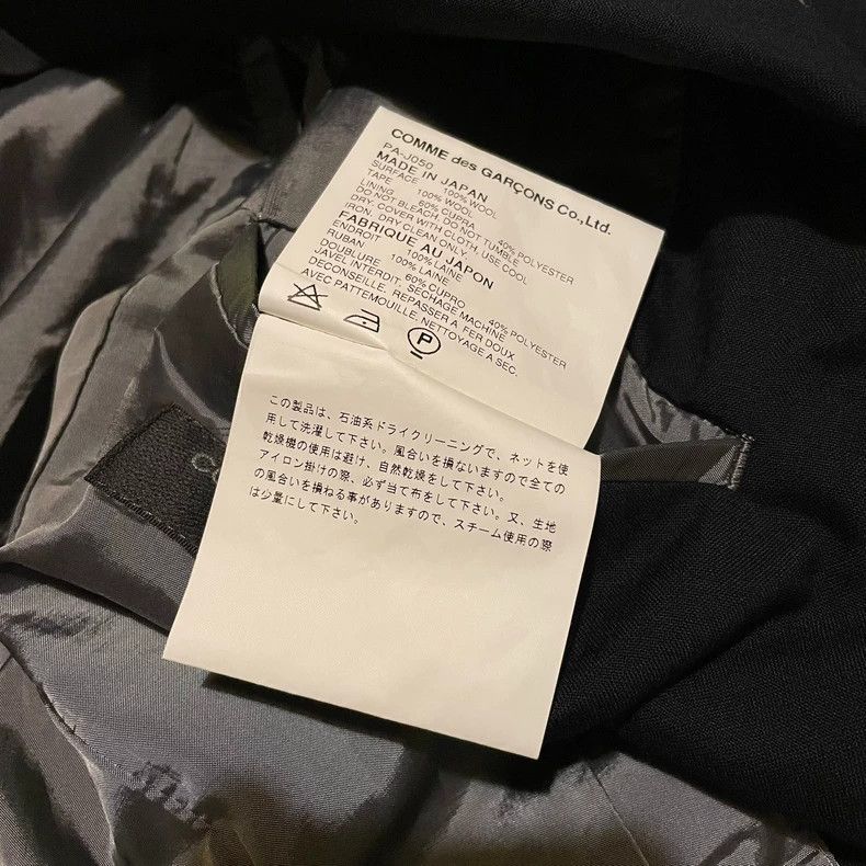 Comme des Garcons Comme Des Garcons Coarse wool nine quarter sleeved suit Size S / US 4 / IT 40 - 6 Thumbnail