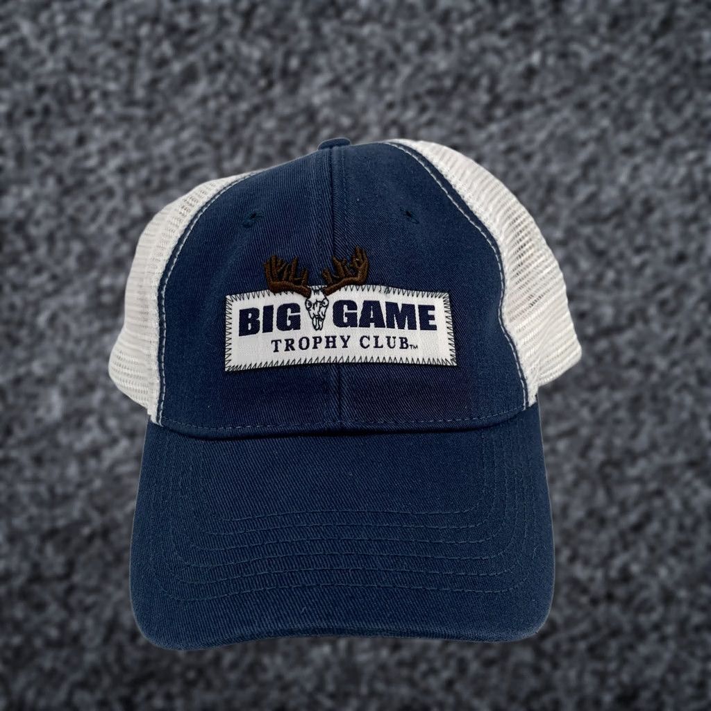 Olive Live Oak Big Game Trophy Club Adjustable Trucker Hat Men's Blue White NWT Size ONE SIZE - 1 Thumbnail
