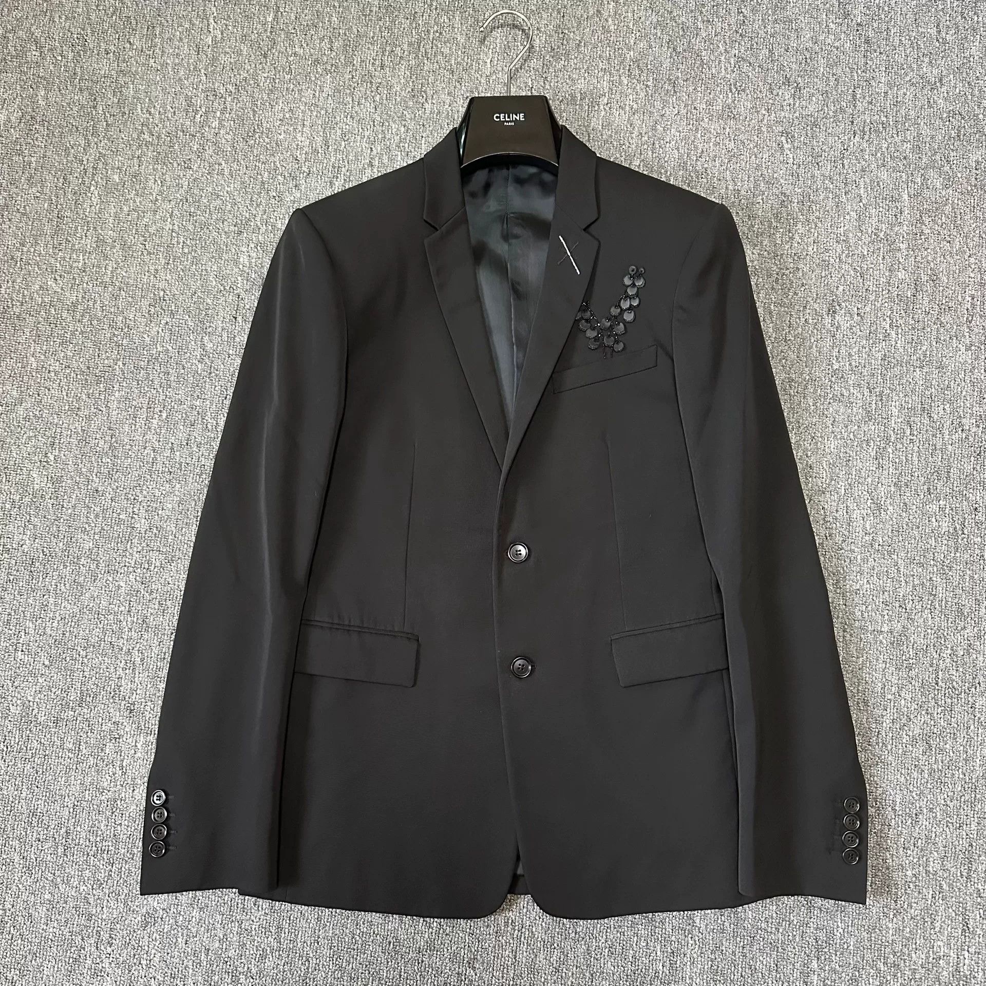 Dior Dior Homme 18FW Black Lily Suit Size US S / EU 44-46 / 1 - 1 Thumbnail