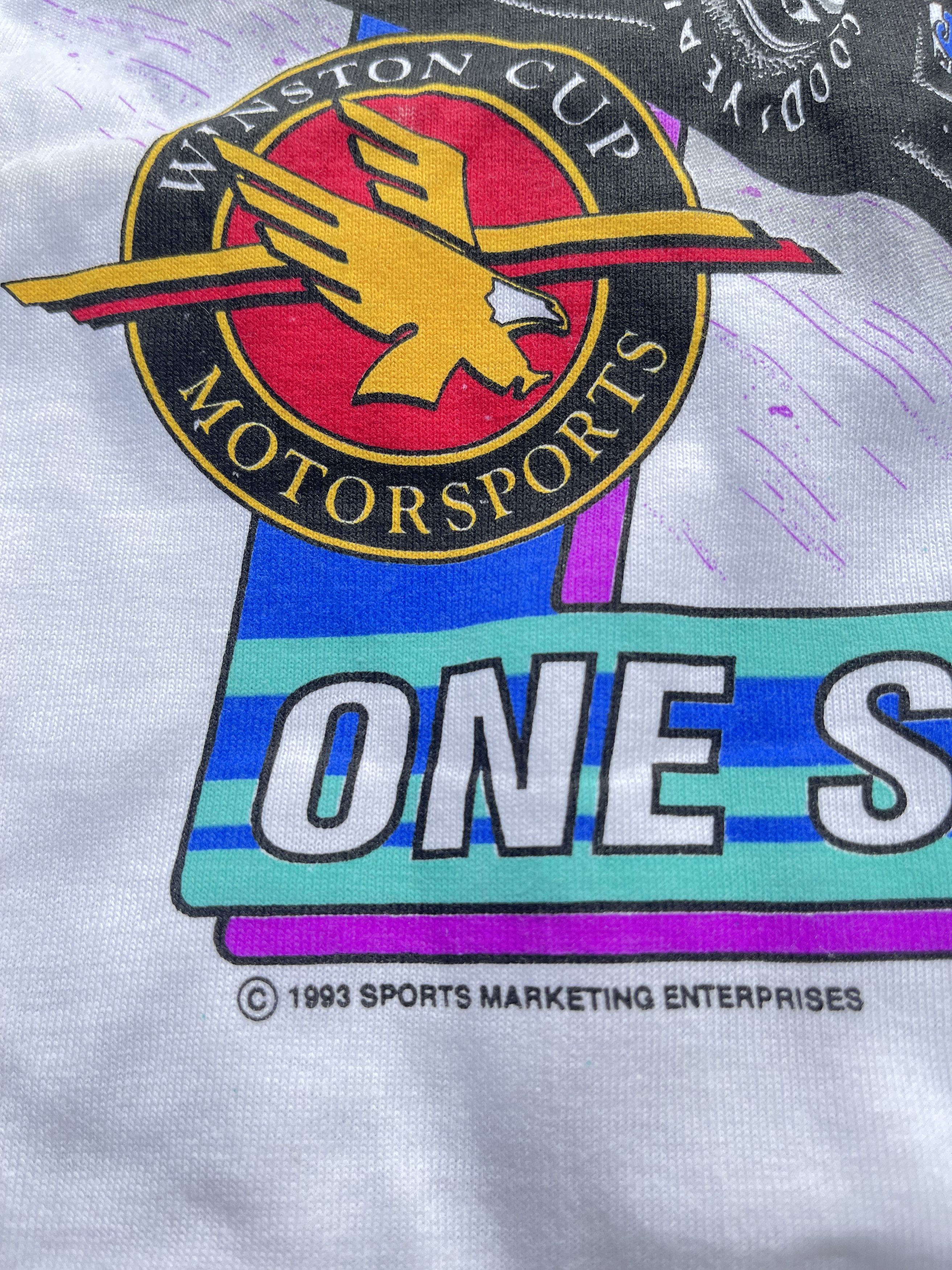NASCAR × Vintage 1993 Nascar Dale Jarrett 90's Vintage Racing T-Shirt Size US L / EU 52-54 / 3 - 7 Thumbnail