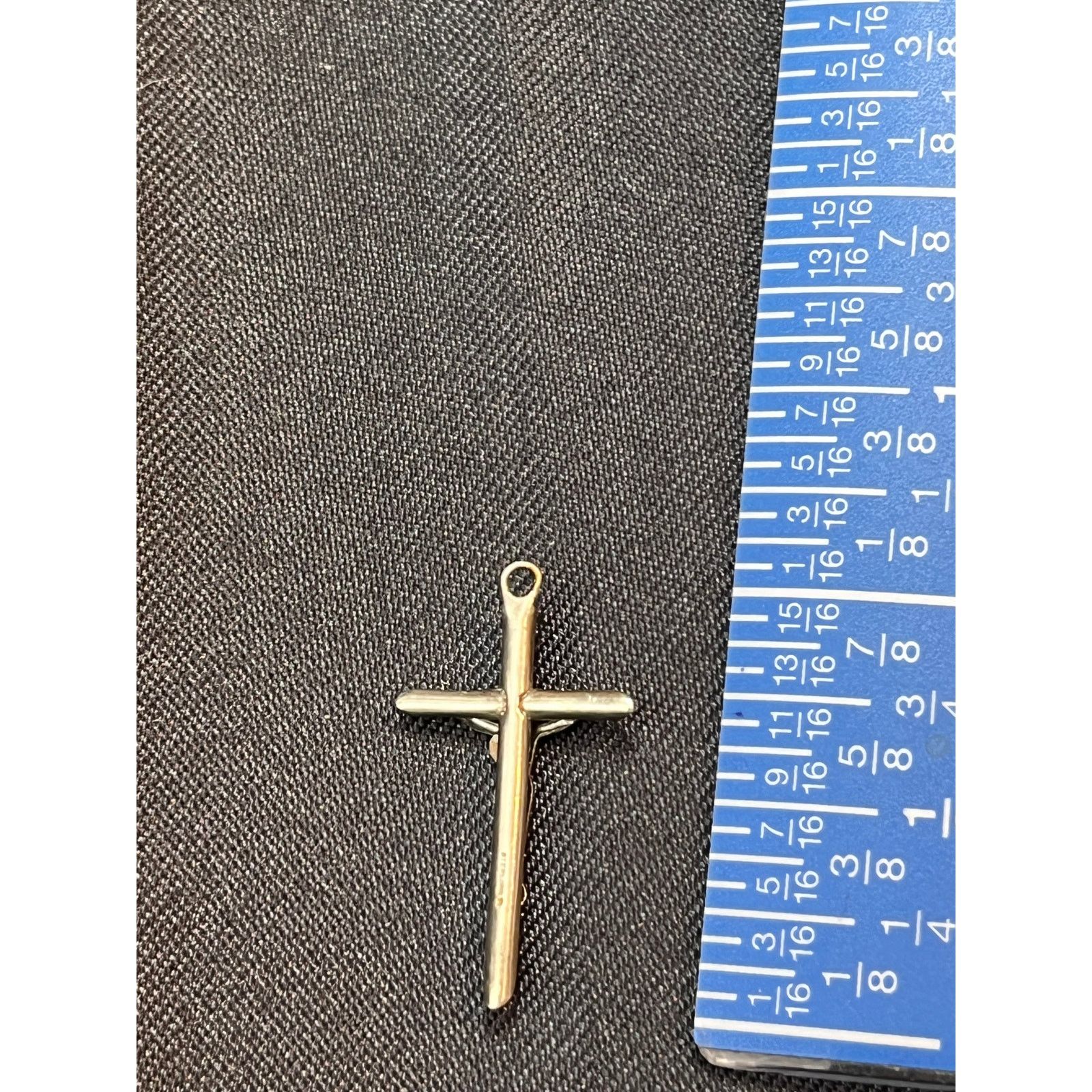 Other VTG Sterling Silver Crucifix Pendant Catholic Cross Pendant Size ONE SIZE - 4 Thumbnail