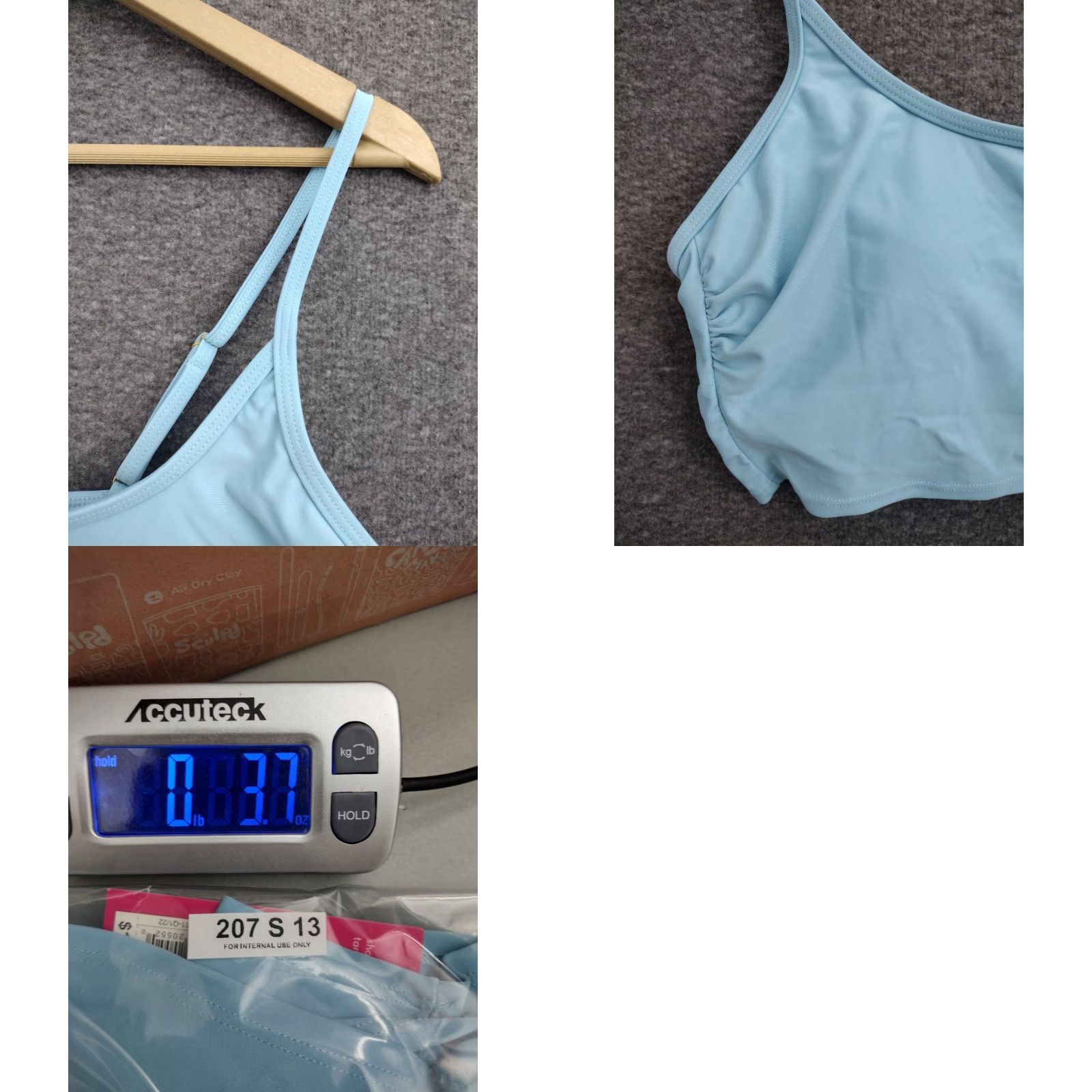 Vintage Xhilaration Bralette Top Juniors Women's XL Blue Swim Top Size XL / US 12-14 / IT 48-50 - 8 Thumbnail