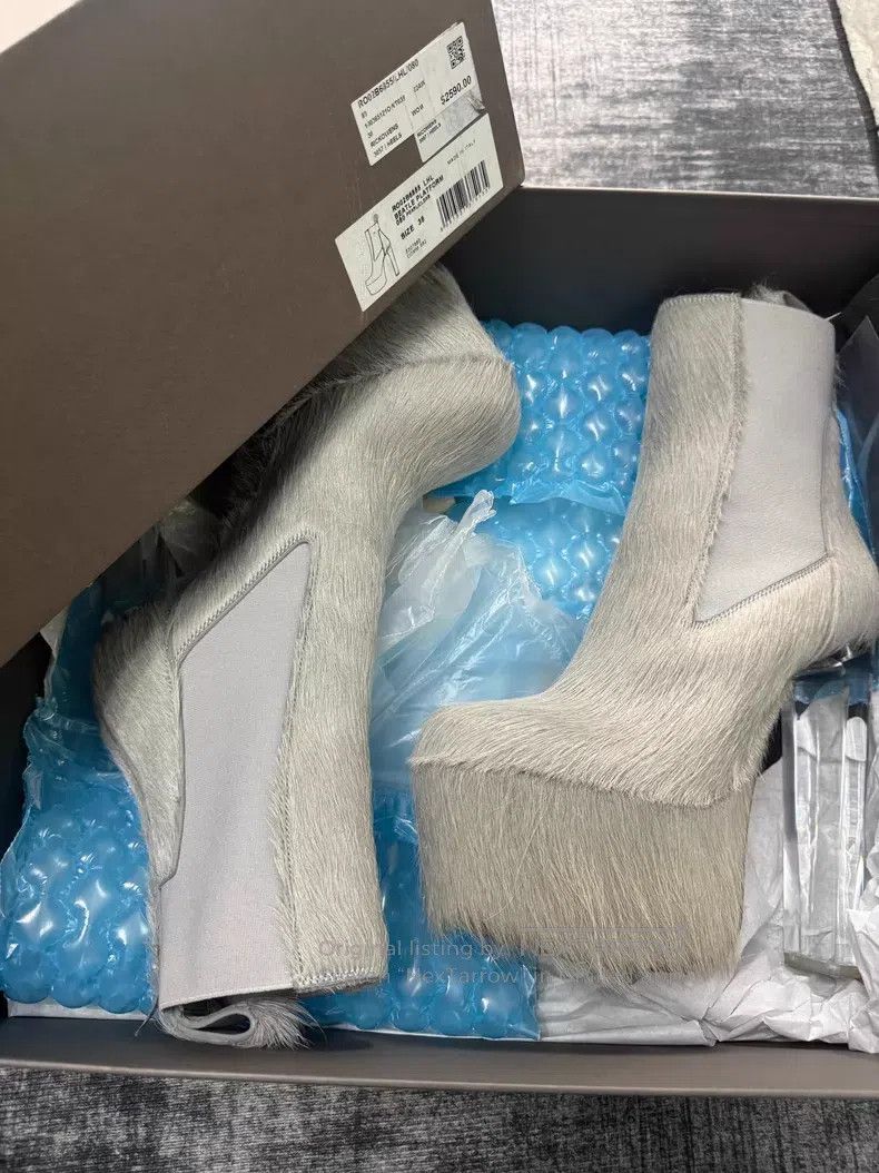 Rick Owens Rick Owens High Heel Boots Size US 7.5 / IT 37.5 - 8 Thumbnail