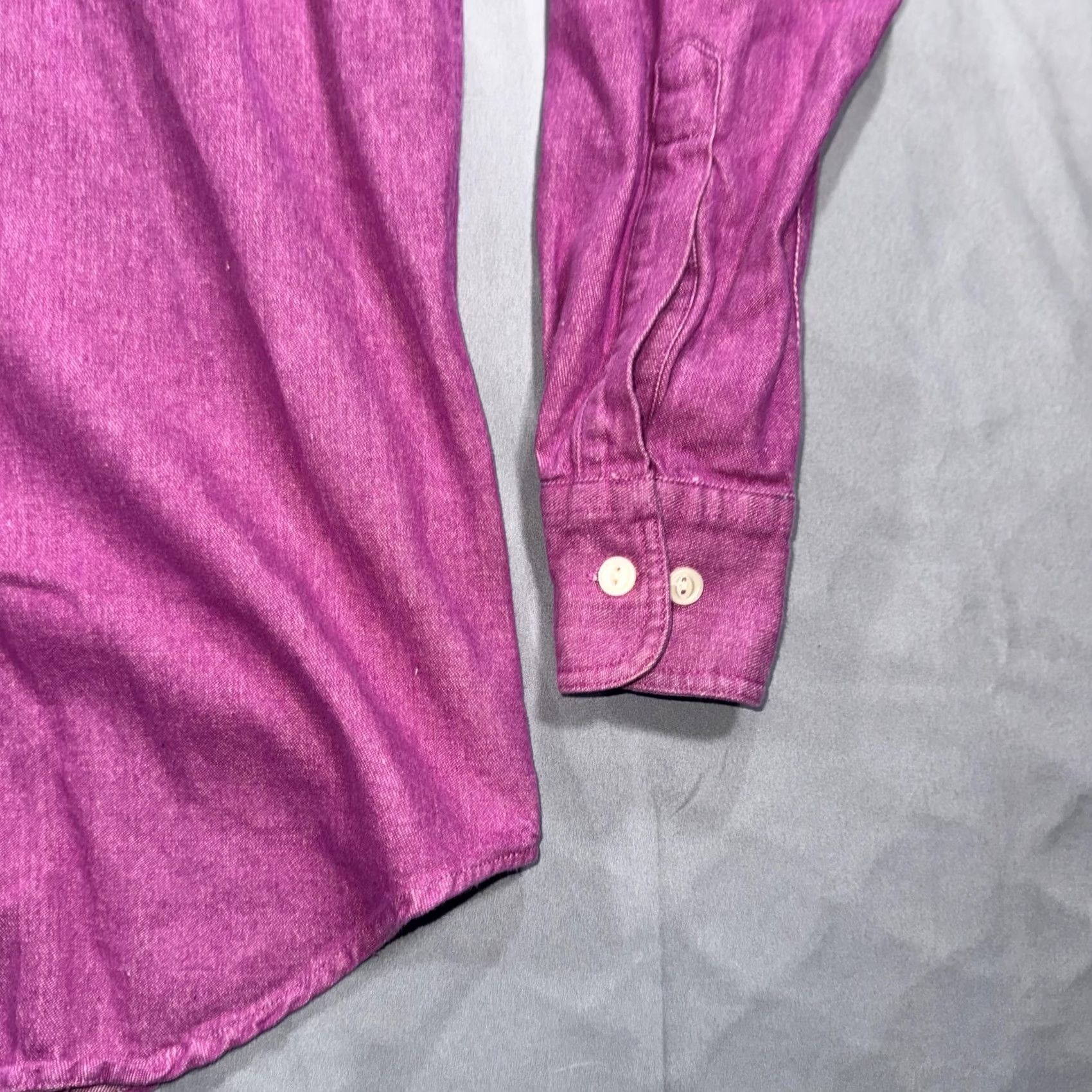 Chaps VINTAGE Chaps Ralph Lauren Shirt Mens Medium Purple Denim Country Cottons 90s Size US M / EU 48-50 / 2 - 6 Thumbnail