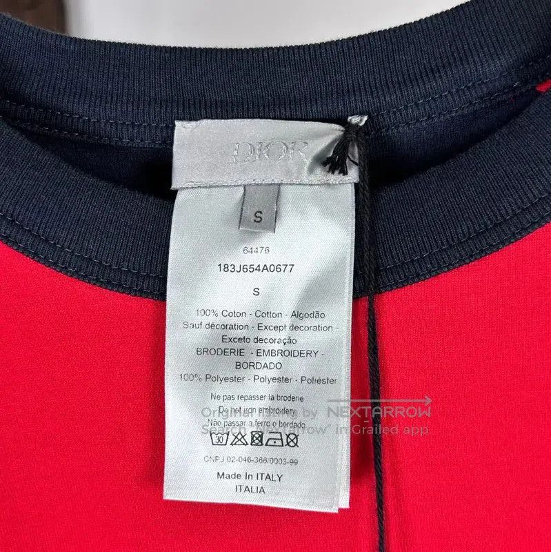 Dior Dior Red Cotton Men's T-Shirt . Size US S / EU 44-46 / 1 - 4 Thumbnail