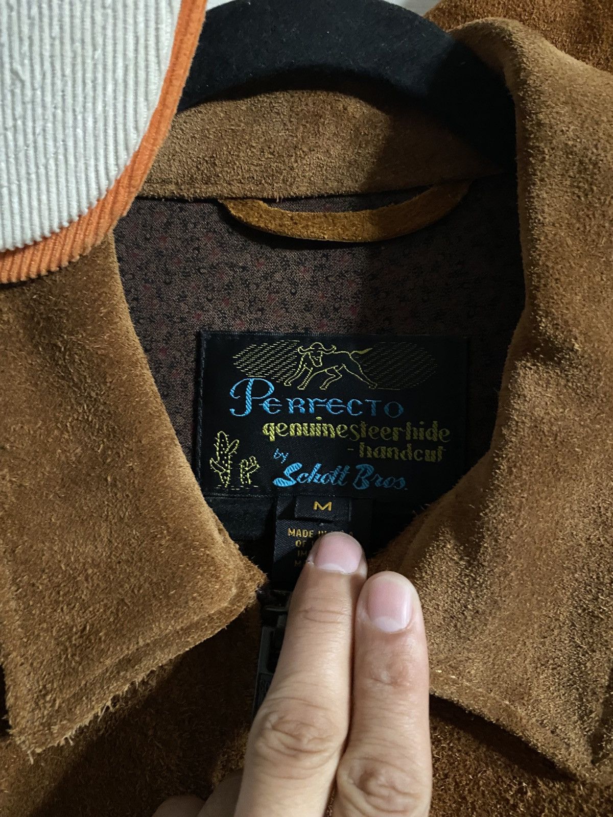Schott Schott Perfecto 375 Rough Out Suede Jacket Size US M / EU 48-50 / 2 - 4 Thumbnail