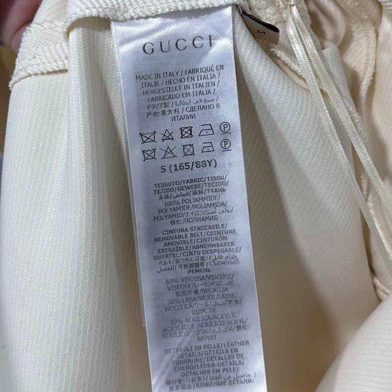 Gucci White Dress with Gold Buckle from Gucci-2505 Size S / US 4 / IT 40 - 7 Thumbnail