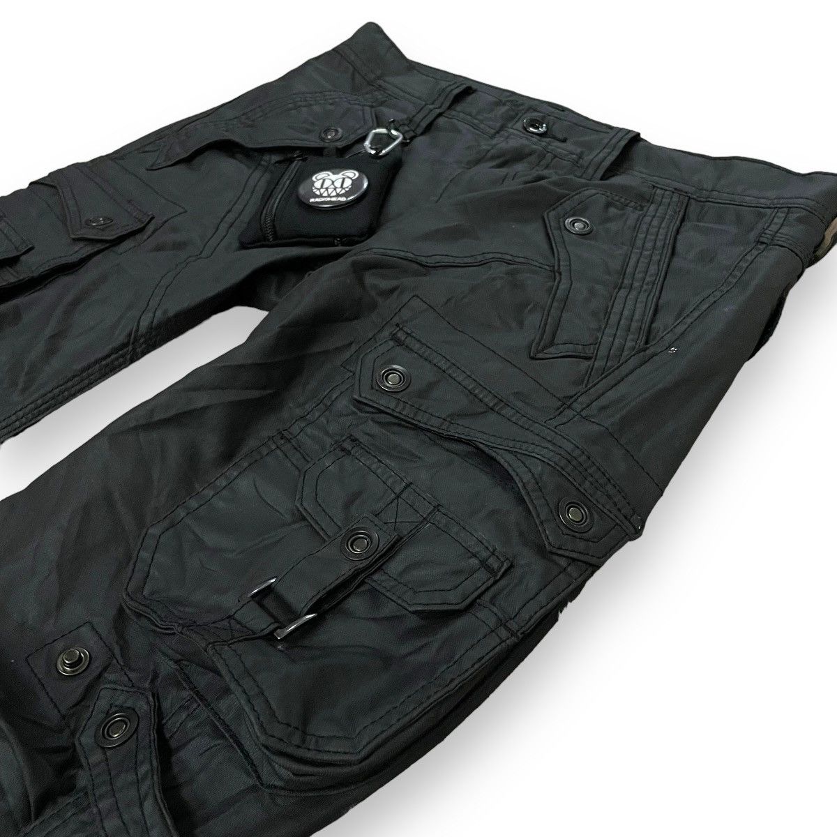 If Six Was Nine 🇯🇵 SUPER FLARE NICOLE CLUB FOR MEN CARGO WAXED PANTS Size US 32 / EU 48 - 9 Thumbnail