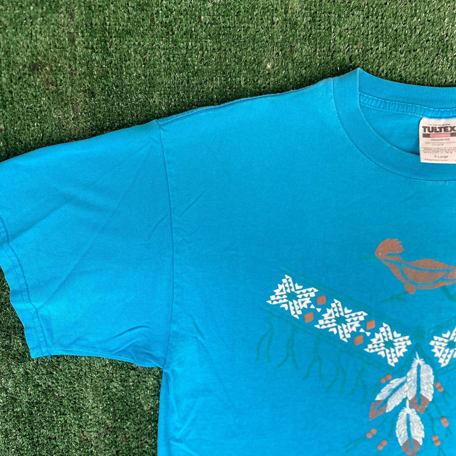 Tultex Vintage 90s Arizona Western Shirt Native Tribal Desert Tee Size US XL / EU 56 / 4 - 2 Thumbnail