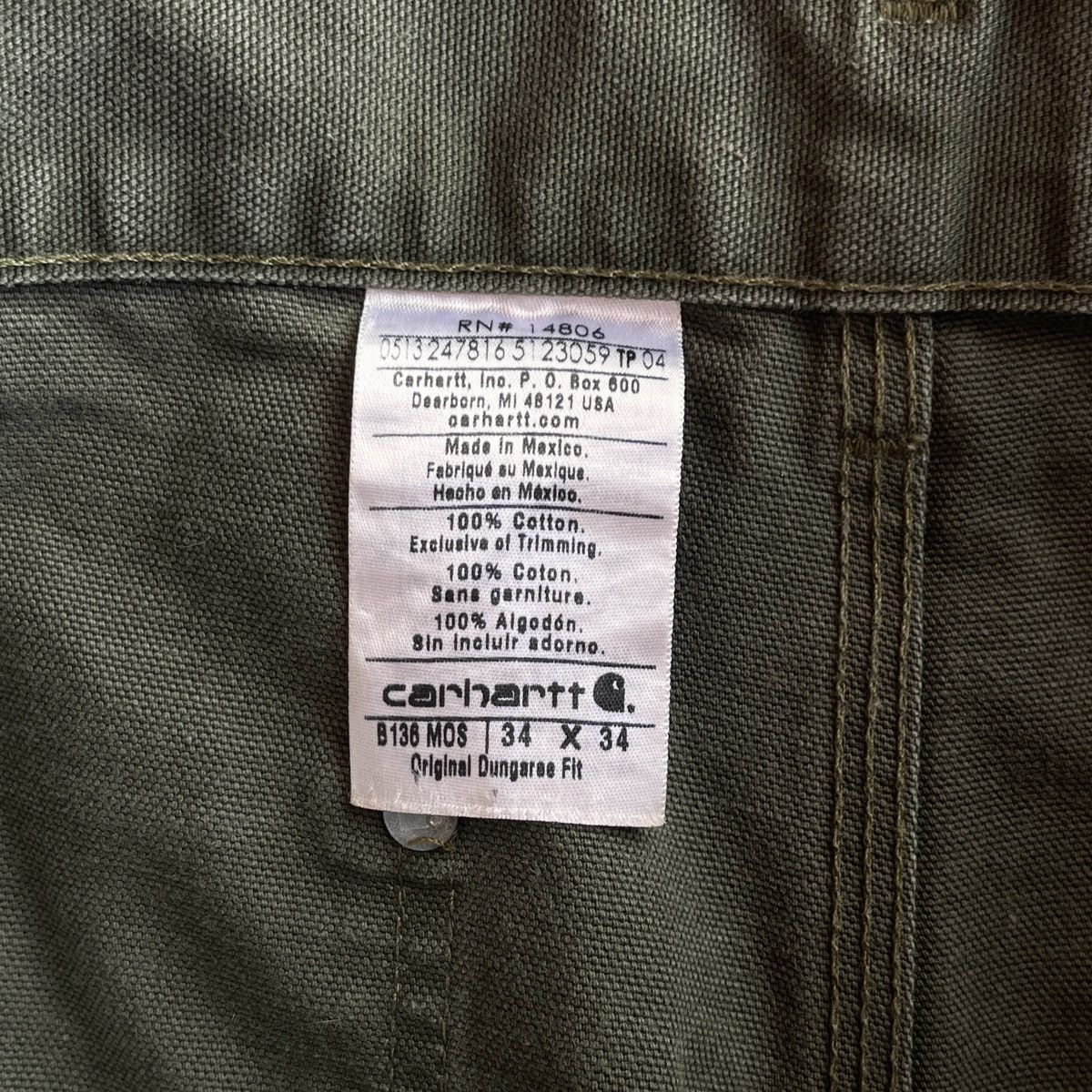 Carhartt B136 MOS double knee carhartt Size US 34 / EU 50 - 3 Thumbnail