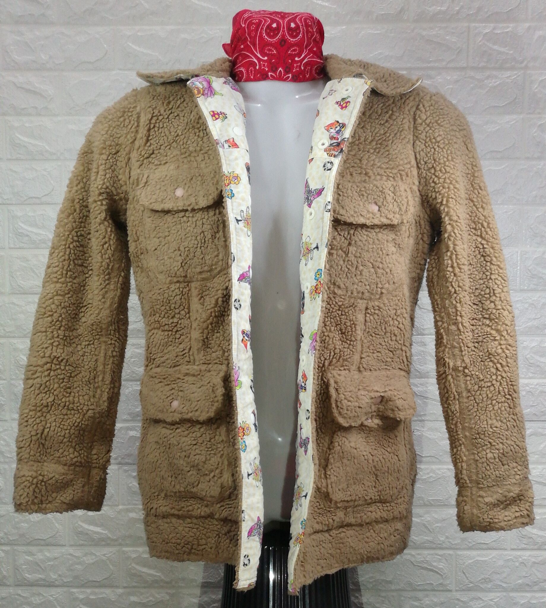 Japanese Brand Vintage Reversible Full Printed Cartoon & Fleece Jacket Size US S / EU 44-46 / 1 - 9 Thumbnail