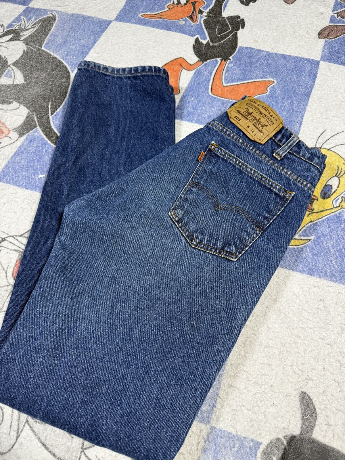 Levi's Vintage Levi’s orange tab 505 jeans Size US 34 / EU 50 - 2 Thumbnail