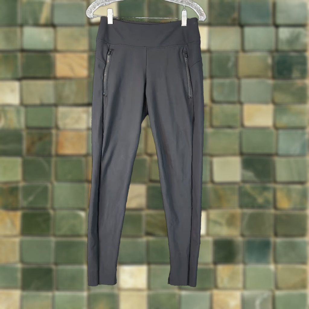 Vintage Members Mark Leggings Womens Black Activewear City Stretch Size M Size 32" / US 10 / IT 46 - 1 Thumbnail