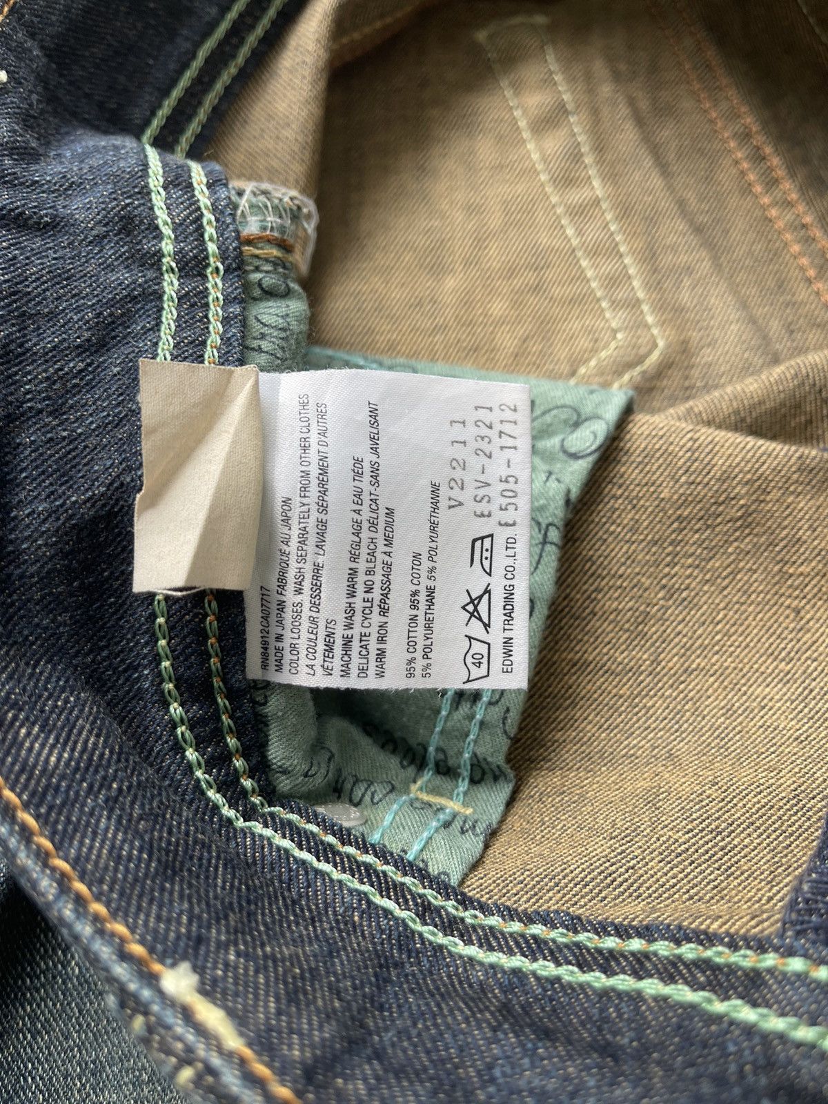 Edwin JAPAN MADE Edwin Something Vienus Jean Flare Size US 27 - 10 Thumbnail