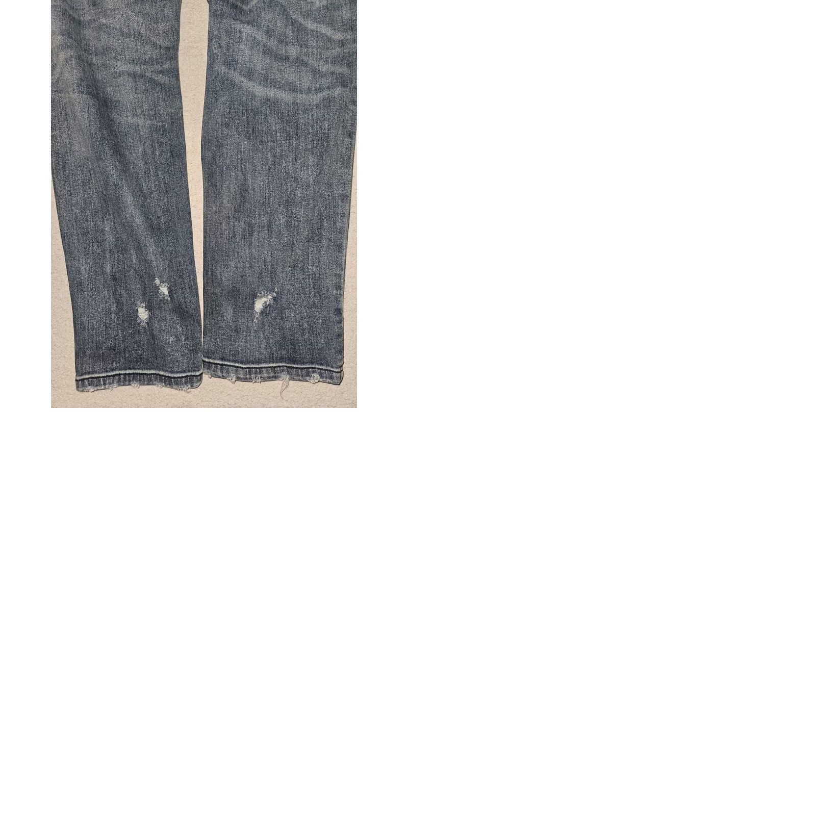 Vintage Kancan Cherish High Rise Skinny Jeans Women's 13 Distressed Stretch Blue 5-Pocket Inseam 29.5in Regular Size 34" / US 12 / IT 48 - 9 Thumbnail