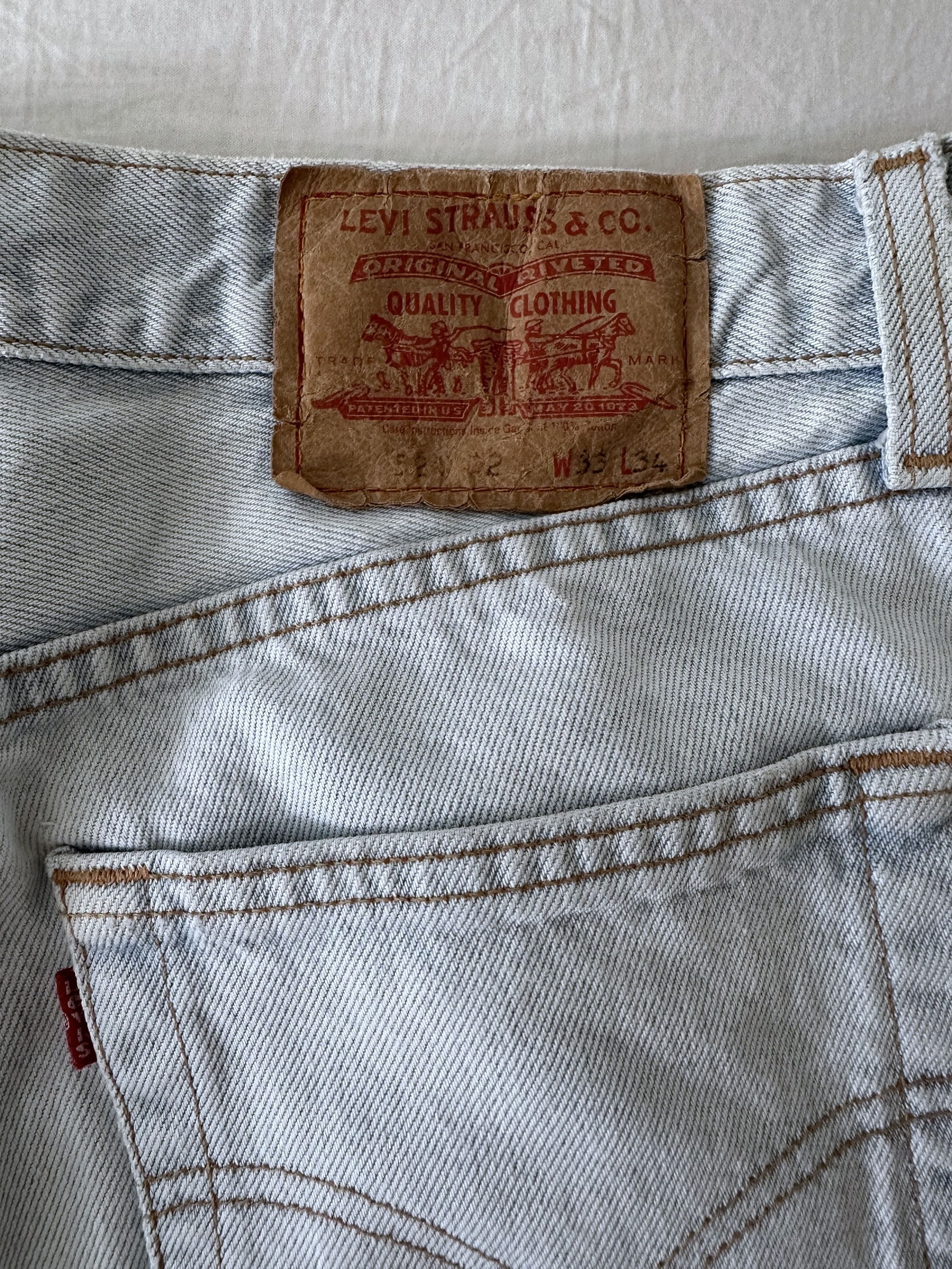 Levi's Levis 521 33/34 Light Blue Size US 33 - 3 Thumbnail