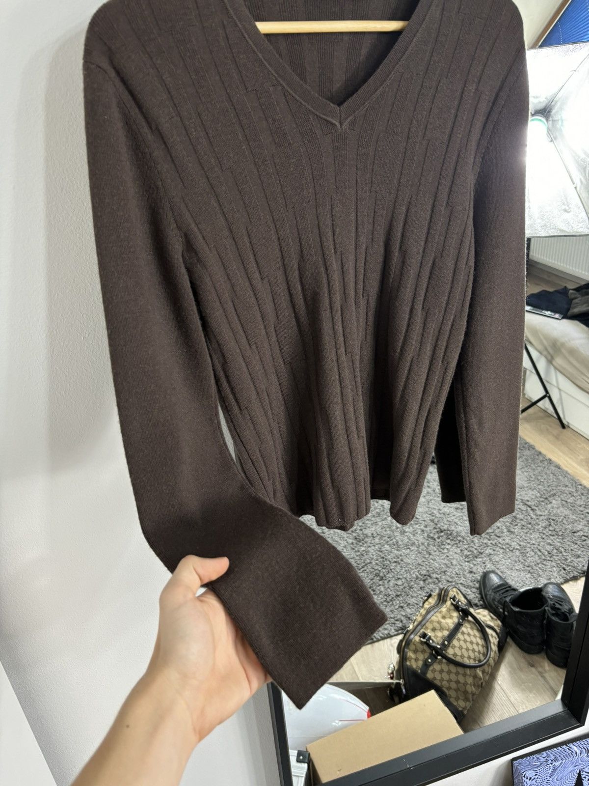 Ermenegildo Zegna × Z Zegna Luxury Z Zegna Knit Sweater Old Money Brown Designer Vintage Size US M / EU 48-50 / 2 - 4 Thumbnail
