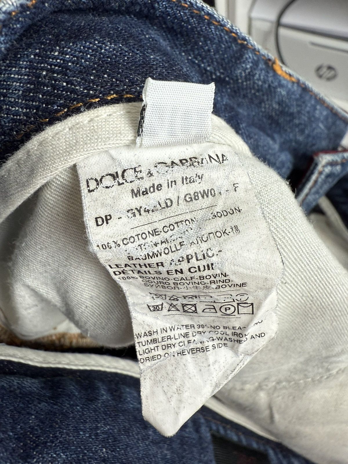 Designer × Dolce & Gabbana Dolce & Gabbana ribbed patchwork denim pants 30 designer rare Size US 30 / EU 46 - 9 Thumbnail