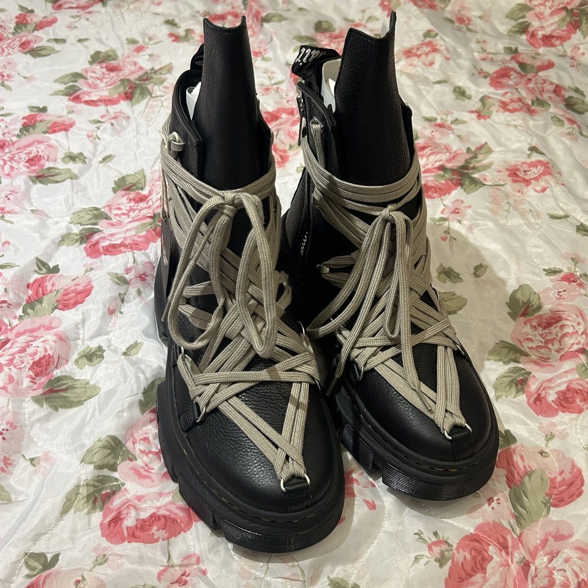 Rick Owens x Dr.Martens Mega Lace Boots DMXL 1460