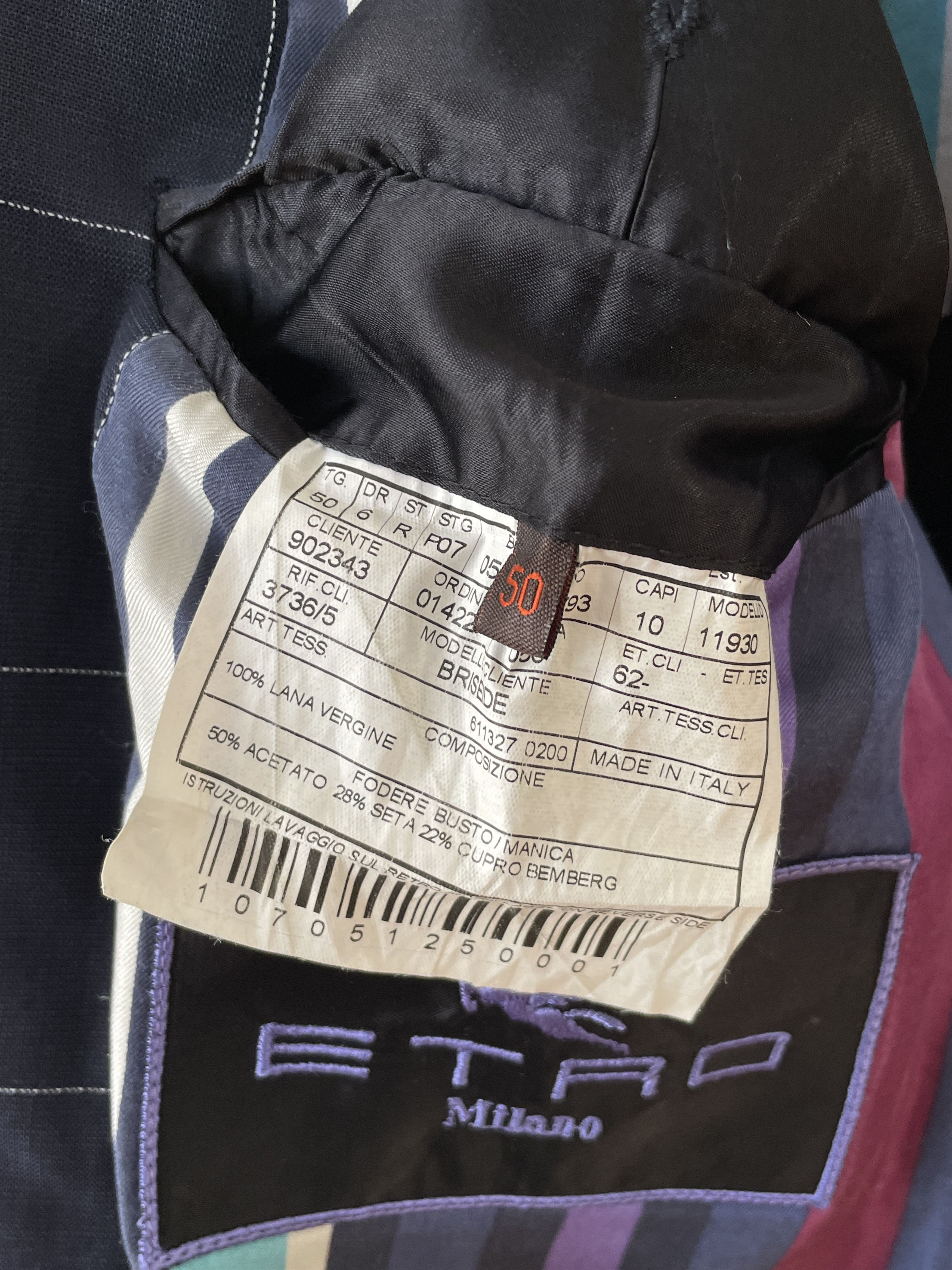 Etro ETRO Jacket Coat Blazer Trousers Suit Plaid Wool A7923 Size 40R - 10 Preview