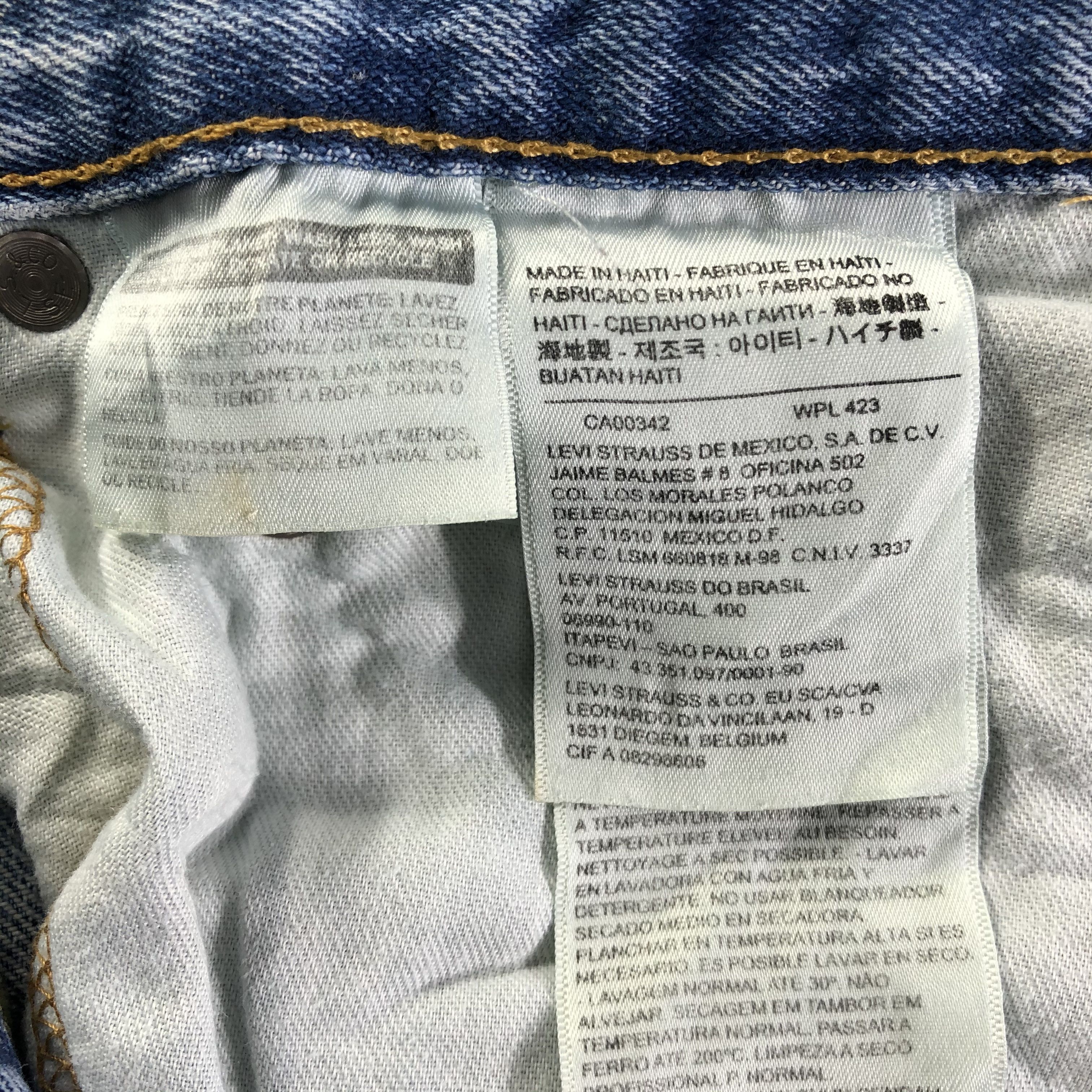 Levi's Vintage Blue Wash Levis 559 Jeans-J4265 Size US 34 / EU 50 - 9 Thumbnail