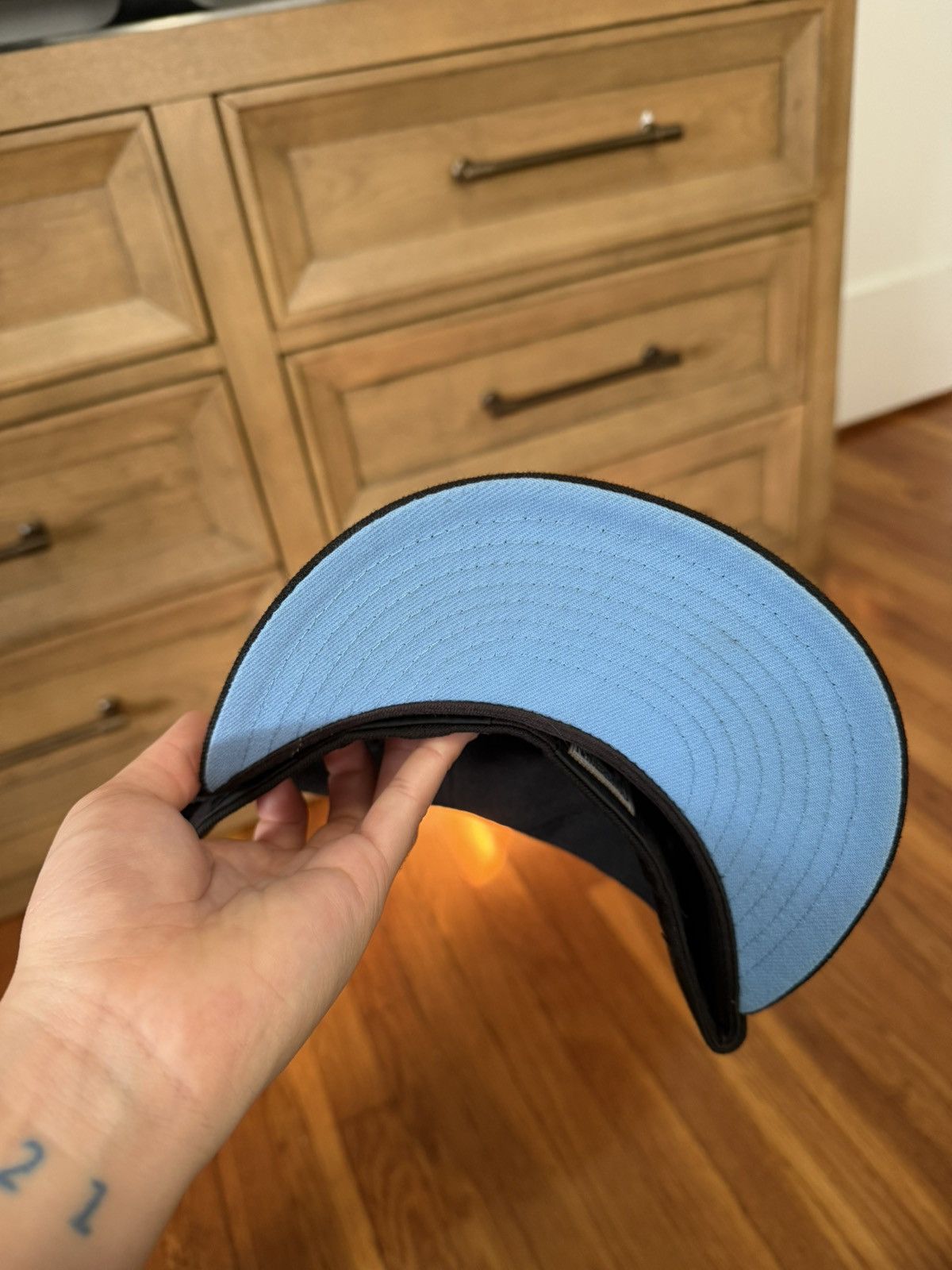 Hat Club Rays Hat Club 7 3/8 Blue Brim Size ONE SIZE - 2 Thumbnail