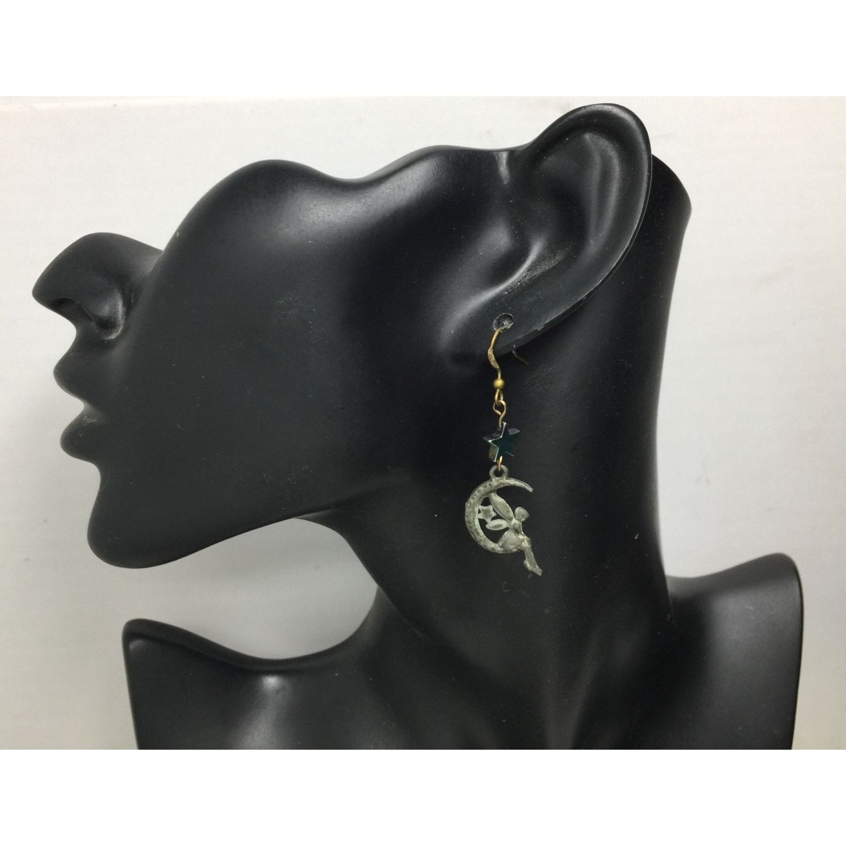 Other Women's/Girl's Fairy Sitting on the Moon Earrings with Stars Size ONE SIZE - 2 Thumbnail
