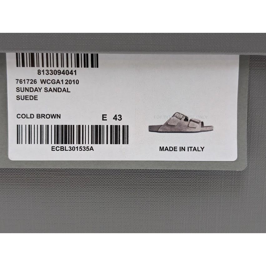 Balenciaga o1rshd1 Q:3 / Sunday Suede Sandals in Cold Brown Size US 10 / EU 43 - 14 Thumbnail