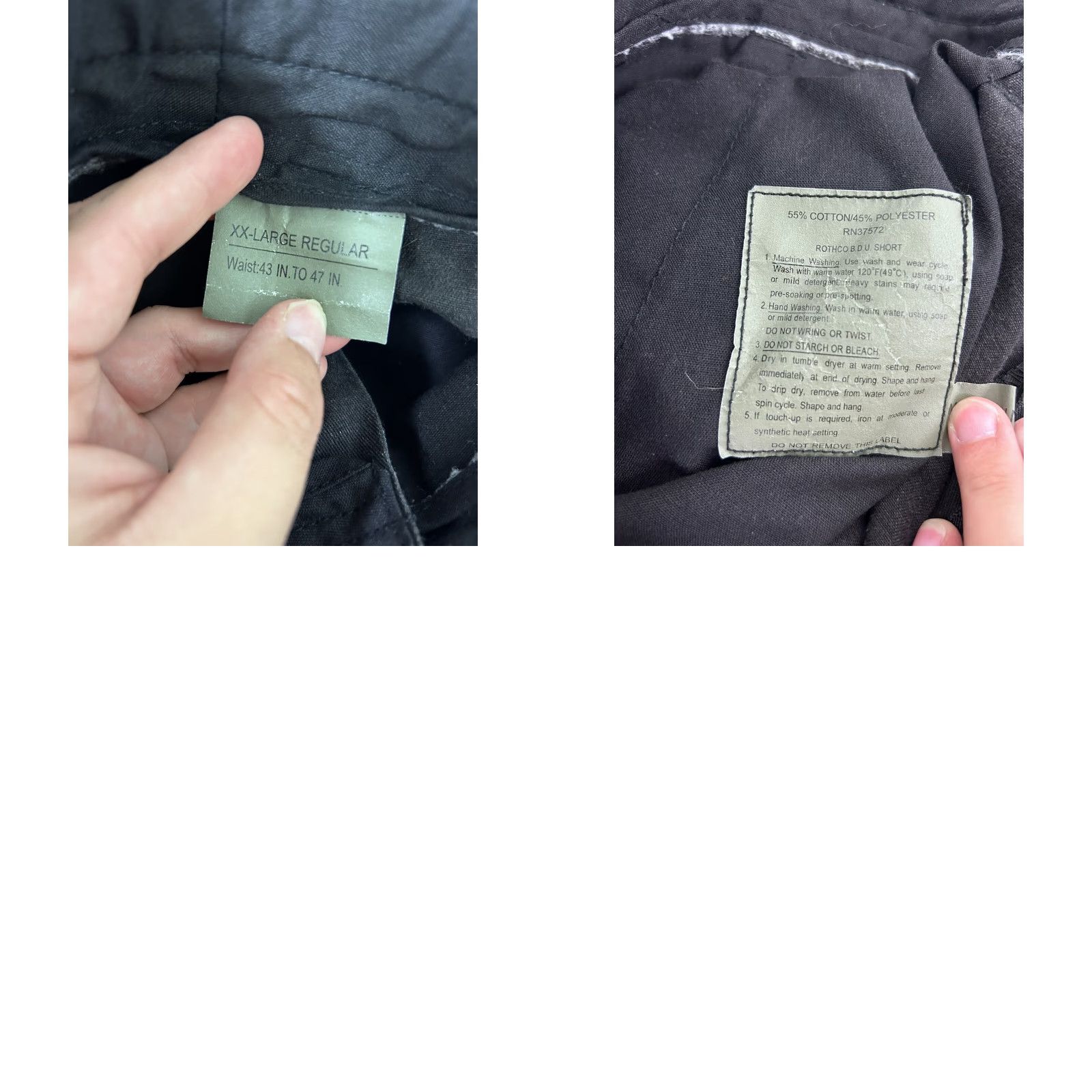 Rothco Rothco Cargo Shorts Mens 2XL Cotton Black 46x11 Size US 39 - 9 Thumbnail