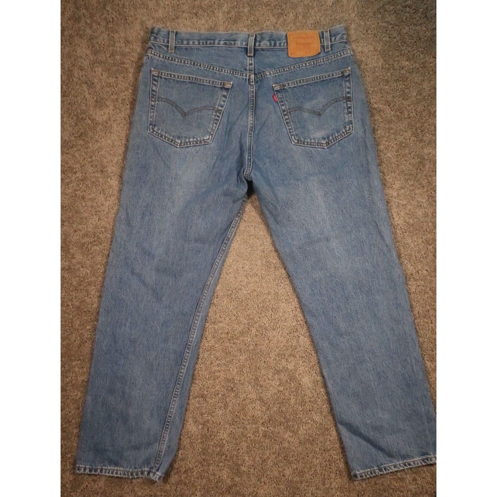 Levi's VINTAGE Levi's 505 Jeans 38x31 Blue Regular Straight 90s Denim 5-Pocket Mens EUC Size US 38 / EU 54 - 2 Thumbnail