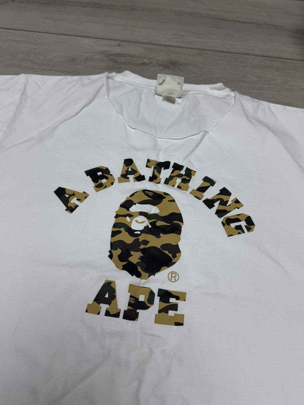 Bape Bape ape head camo tee shirt Japan Size US L / EU 52-54 / 3 - 2 Thumbnail