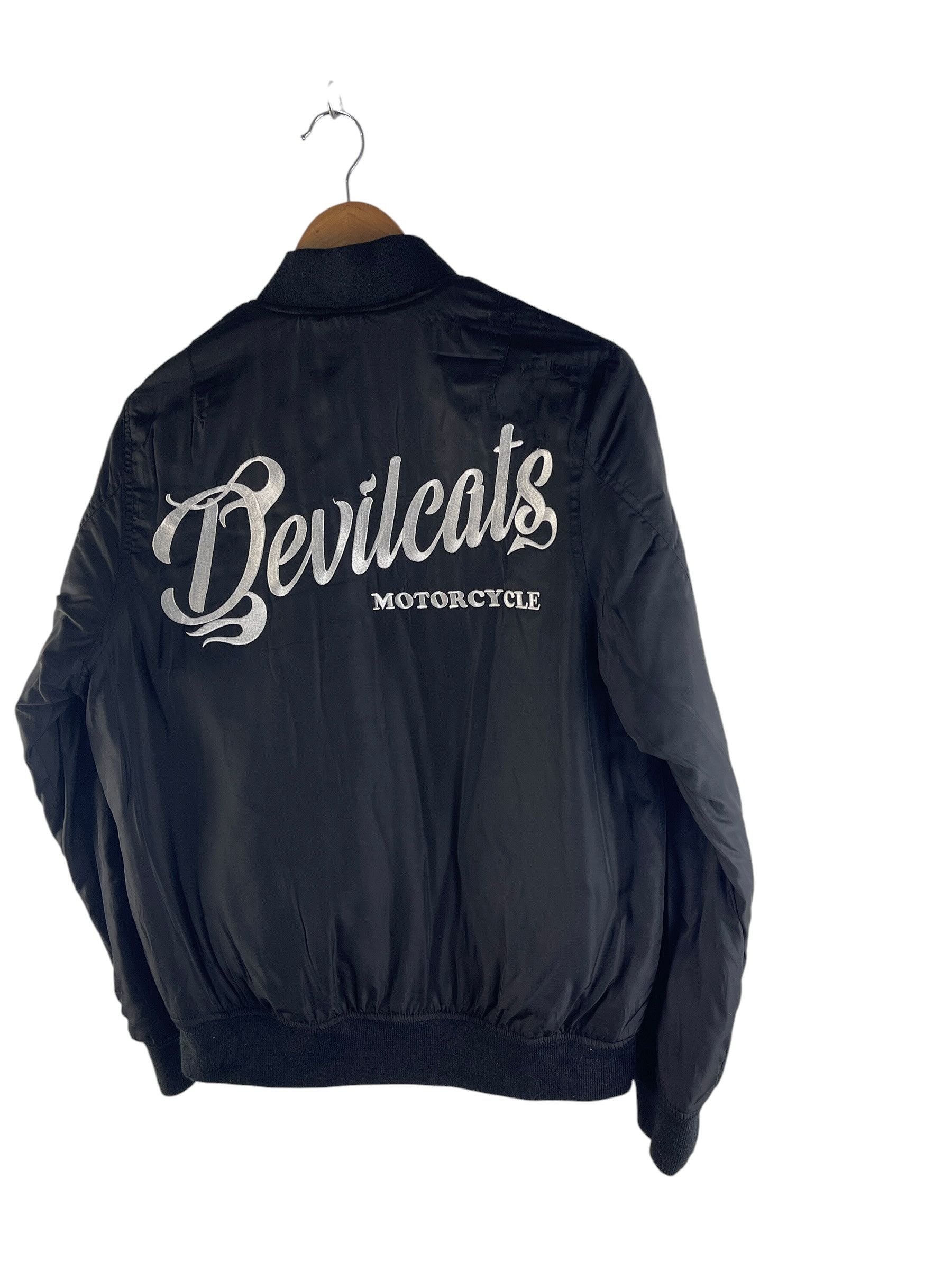 Japanese Brand Devilcats Motorcycle MA-1 Bomber Jacket Streetwear Biker Size US M / EU 48-50 / 2 - 6 Thumbnail