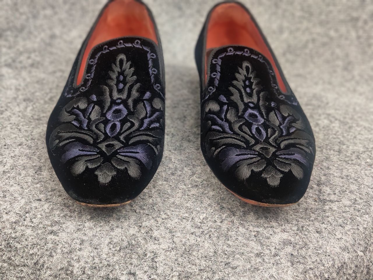 Santoni Santoni Italy Design Velvet SlipOn Casual Dress Loafer Shoes Size US 7 / EU 40 - 16 Thumbnail