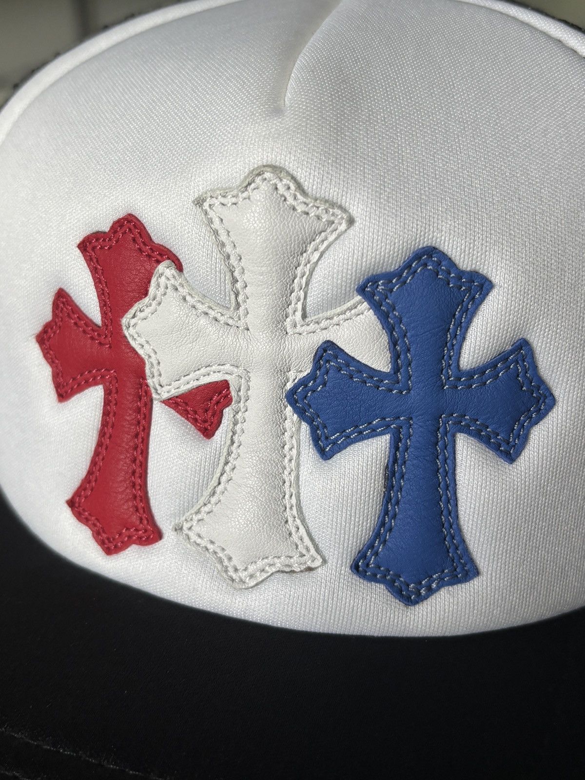 Chrome Hearts JULY 4th | BLUE + RED LEATHER CROSS PATCH HAT Size ONE SIZE - 5 Thumbnail