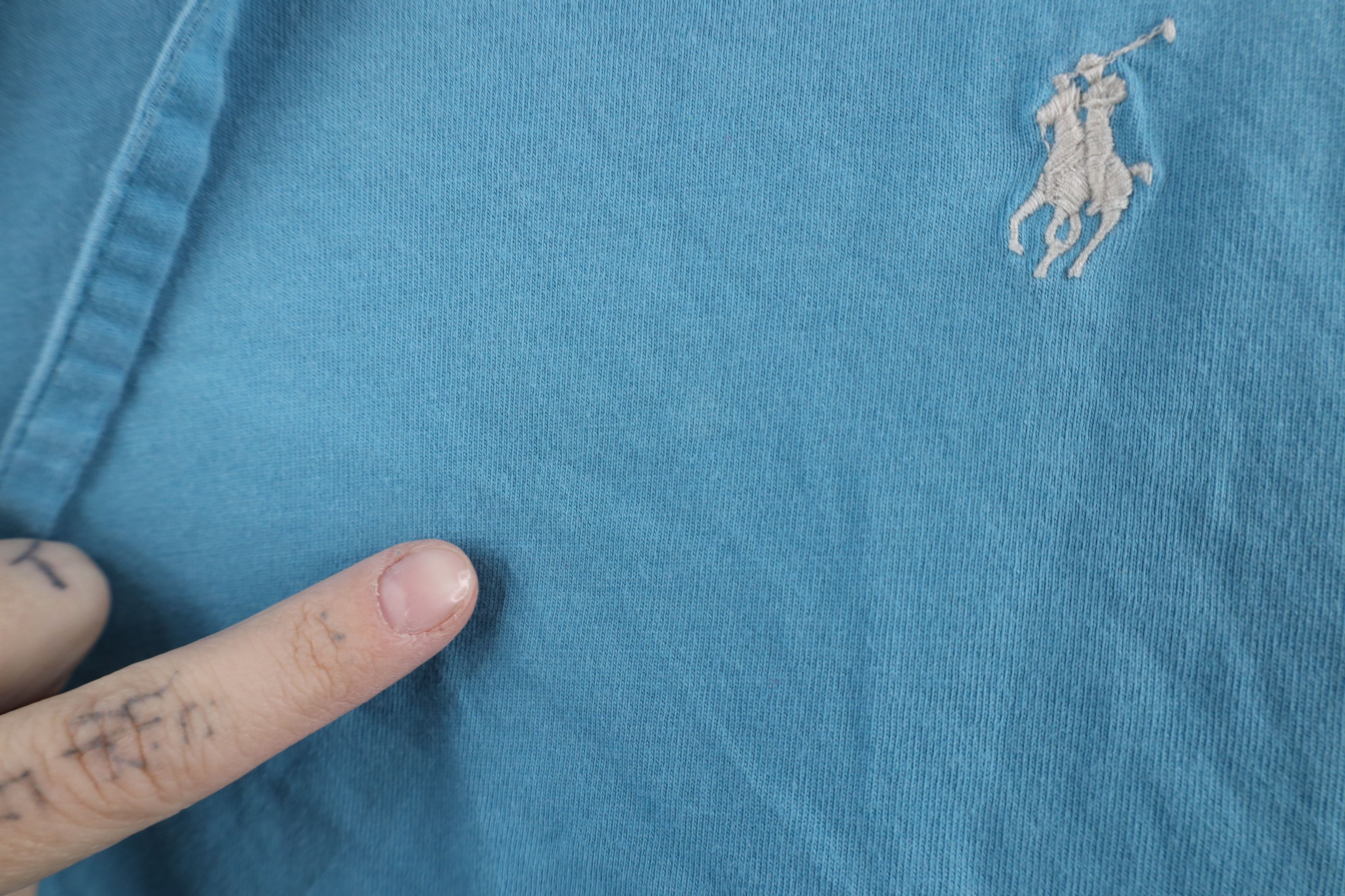 Ralph Lauren × Vintage Vintage Ralph Lauren Lightweight Long Sleeve Hoodie T-Shirt Size US L / EU 52-54 / 3 - 5 Thumbnail
