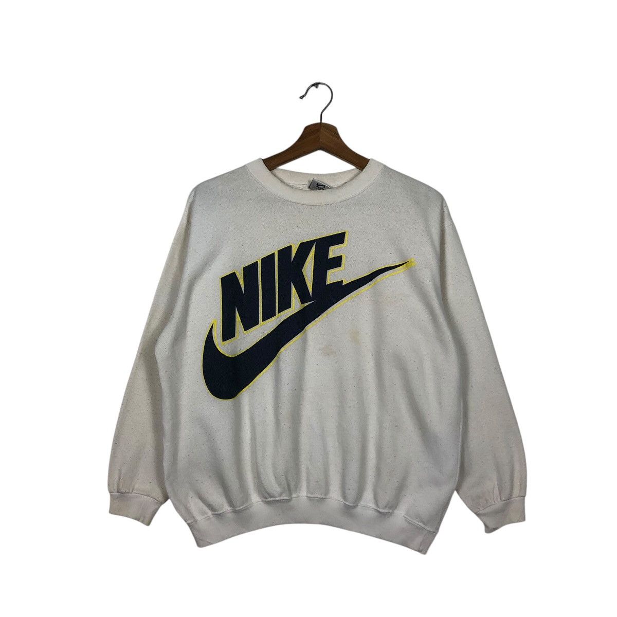 Nike 📌Vintage Nike Big Swoosh Logo Sweatshirt Crewneck Size US S / EU 44-46 / 1 - 2 Thumbnail