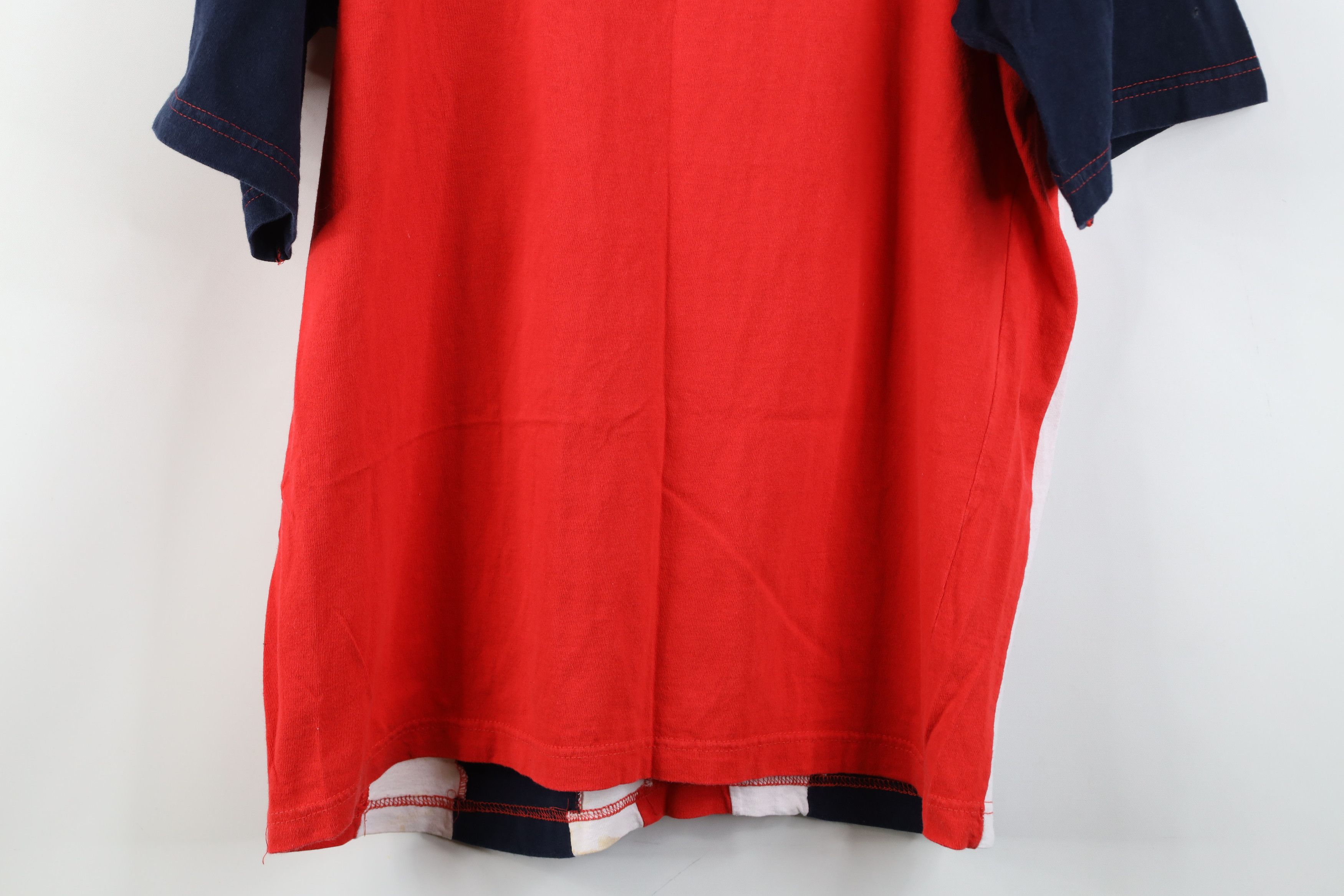 Vintage Vintage 90s Cleveland Indians Baseball Striped T-Shirt USA Size US M / EU 48-50 / 2 - 15 Thumbnail