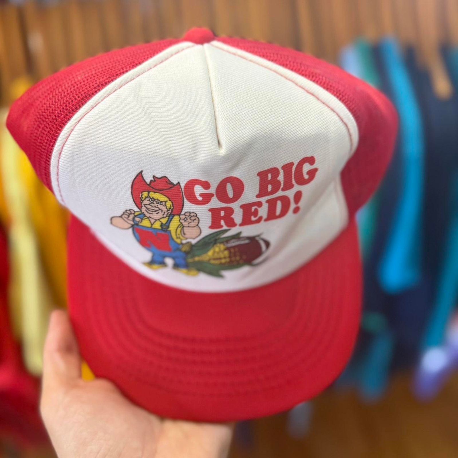 Vintage Vintage 90s Nebraska Huskers Go Big Red Trucker Cap Size ONE SIZE - 3 Thumbnail