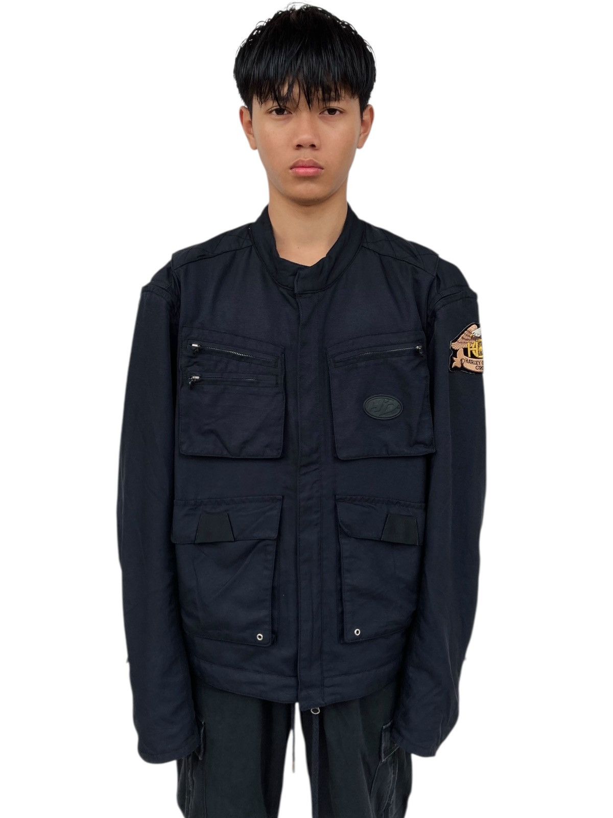 14th Addiction 2000s Harley Davidson - Detachable Cargo Jacket Size US L / EU 52-54 / 3 - 1 Thumbnail