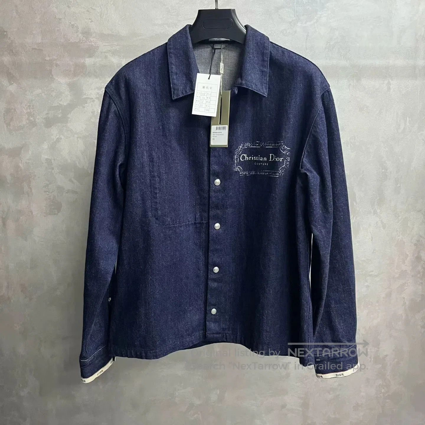 Dior dior denim jacket with letter print. Size US L / EU 52-54 / 3 - 1 Thumbnail