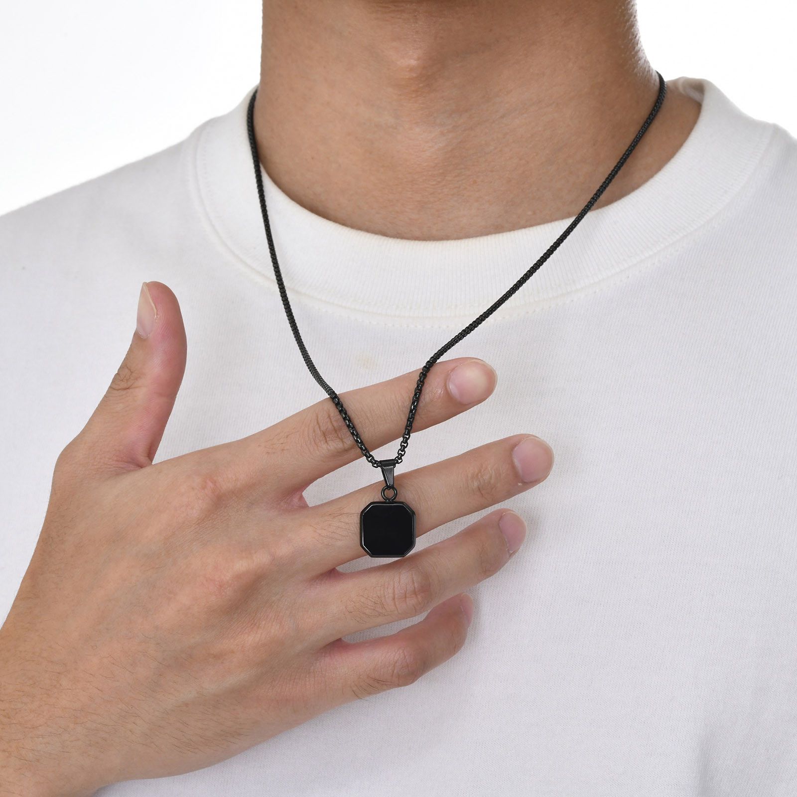 Jewelry 15mm Square Pendant Necklaces Size ONE SIZE - 2 Thumbnail