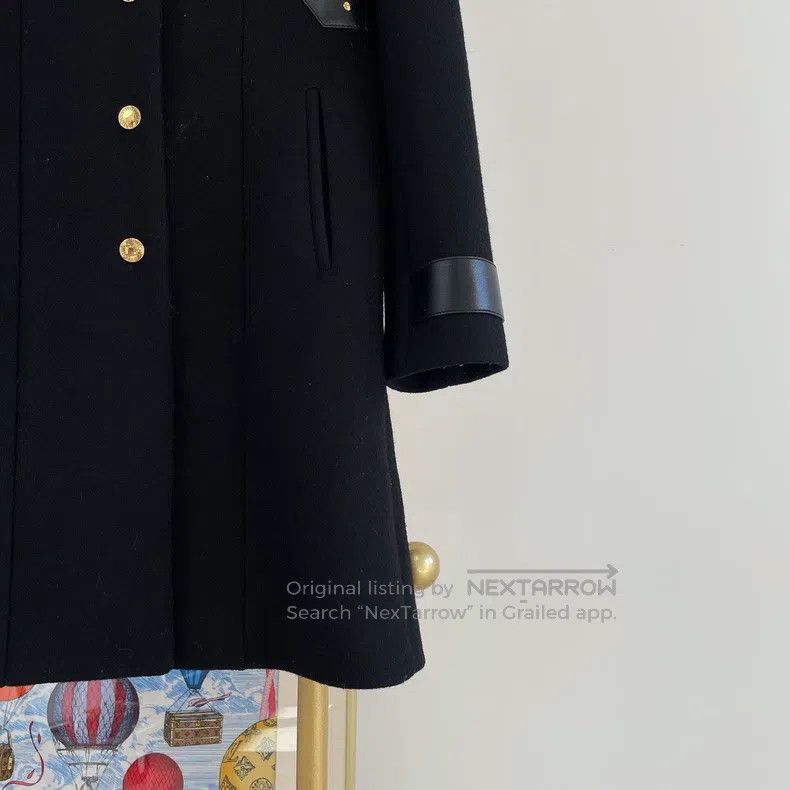 Louis Vuitton Louis Vuitton Black woolen jacket Size XS / US 0-2 / IT 36-38 - 6 Thumbnail