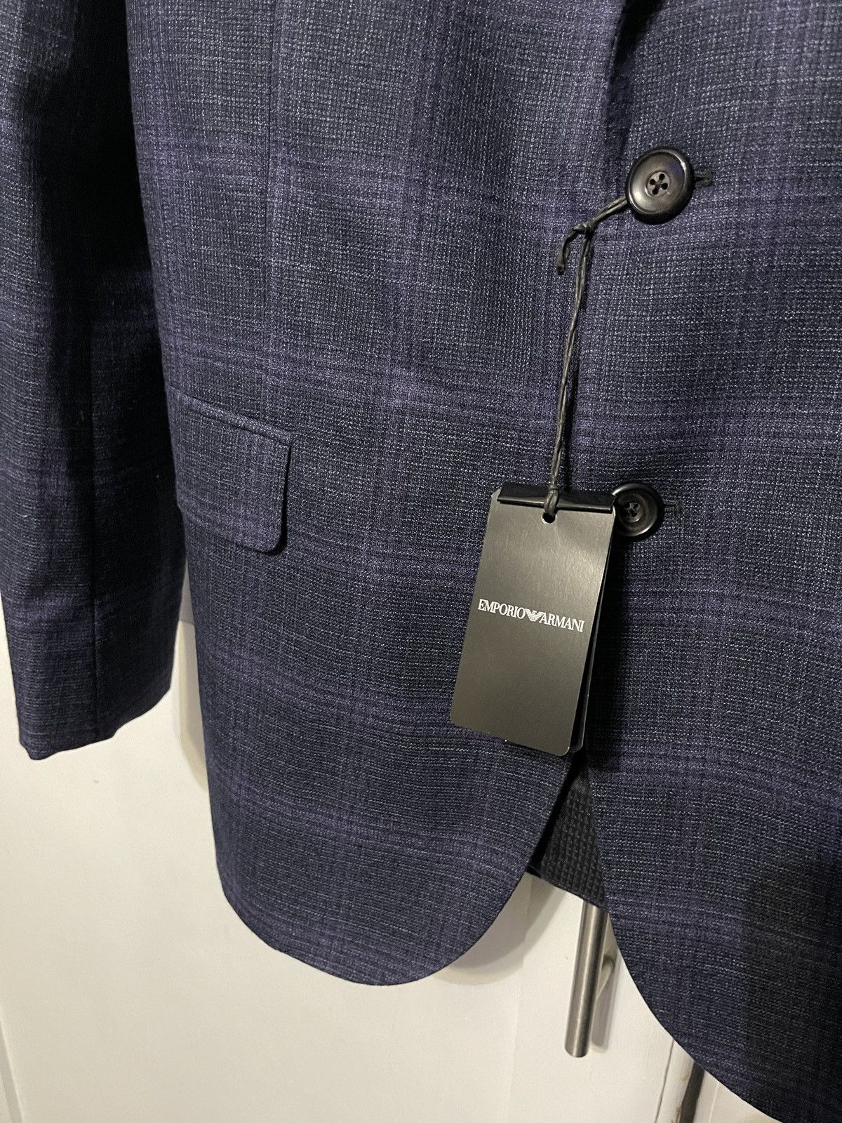 Emporio Armani Textured Travel Suit Jacket Size 42R - 4 Thumbnail