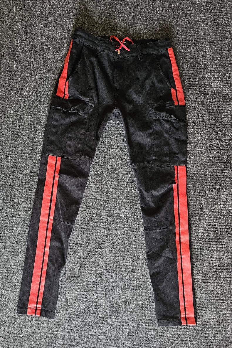 Amiri Amiri Black Jeans with Red Stripes-yf Size US 31 - 1 Thumbnail