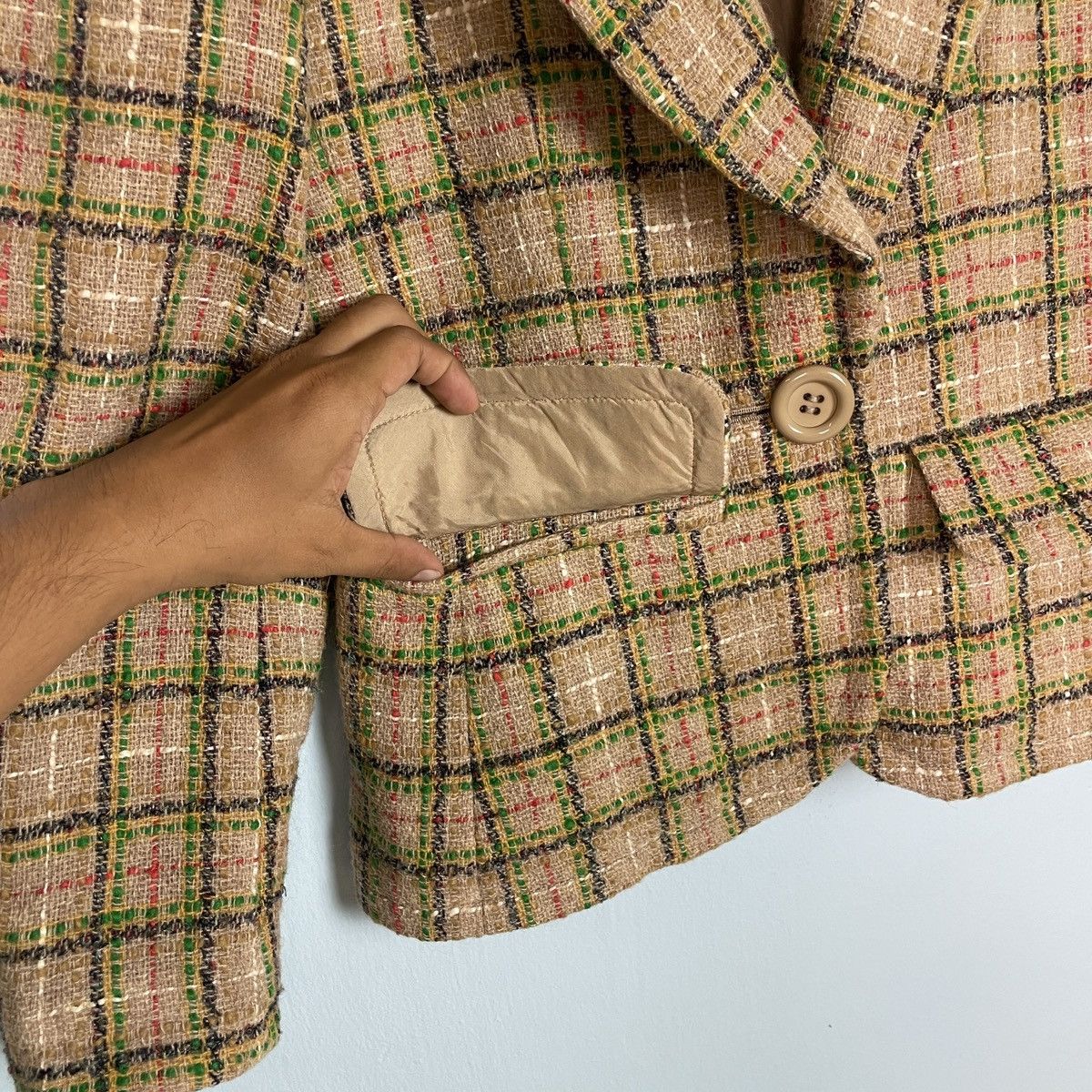 Yves Saint Laurent Yves Saint Laurent Tweed Blazer Size XS / US 0-2 / IT 36-38 - 12 Thumbnail
