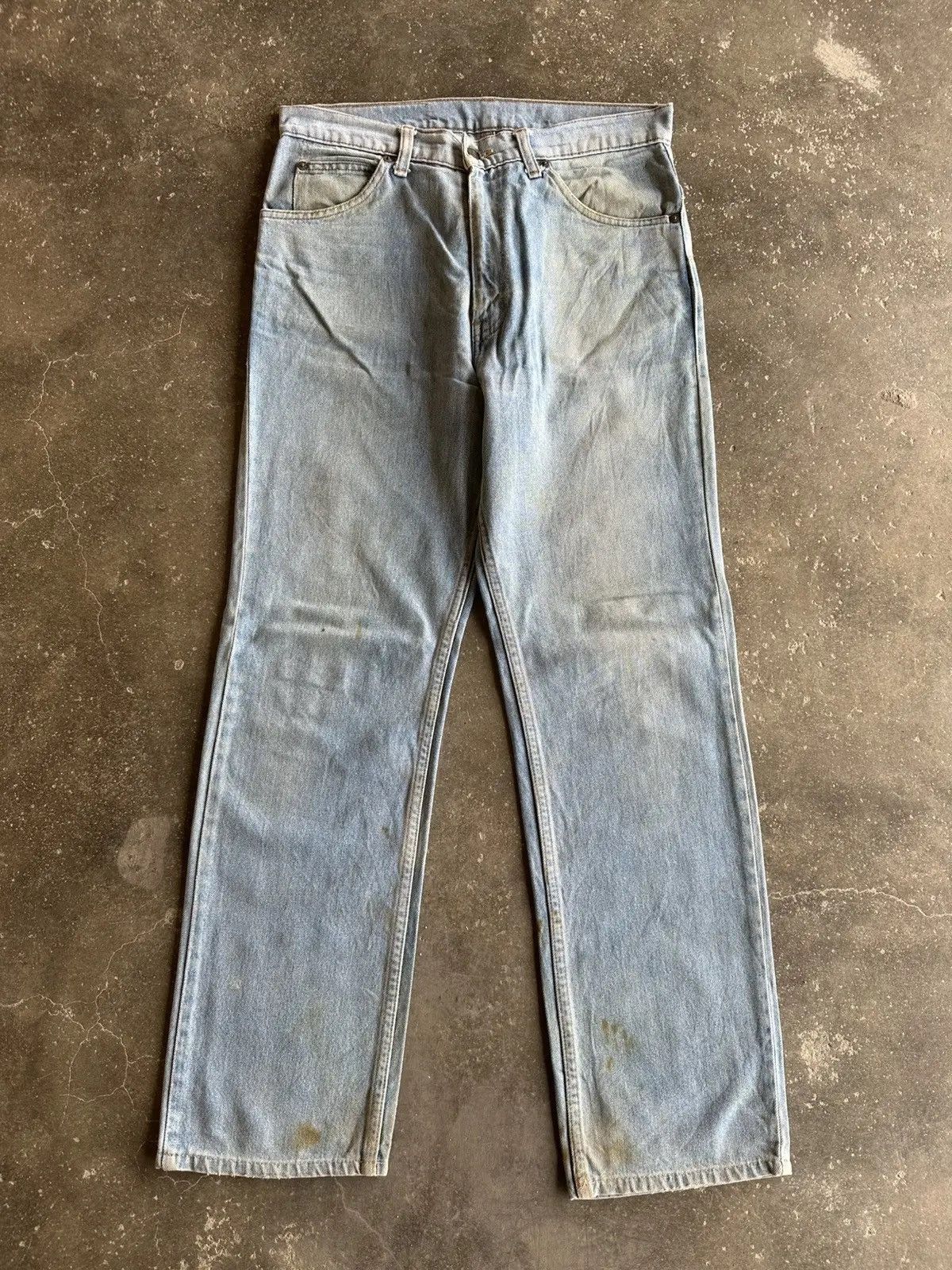 Levi's SEND OFFER🍁VINTAGE LEVI’S ORANGE TAB RUSTY DIRTY DENIM PANT Size US 30 / EU 46 - 1 Thumbnail