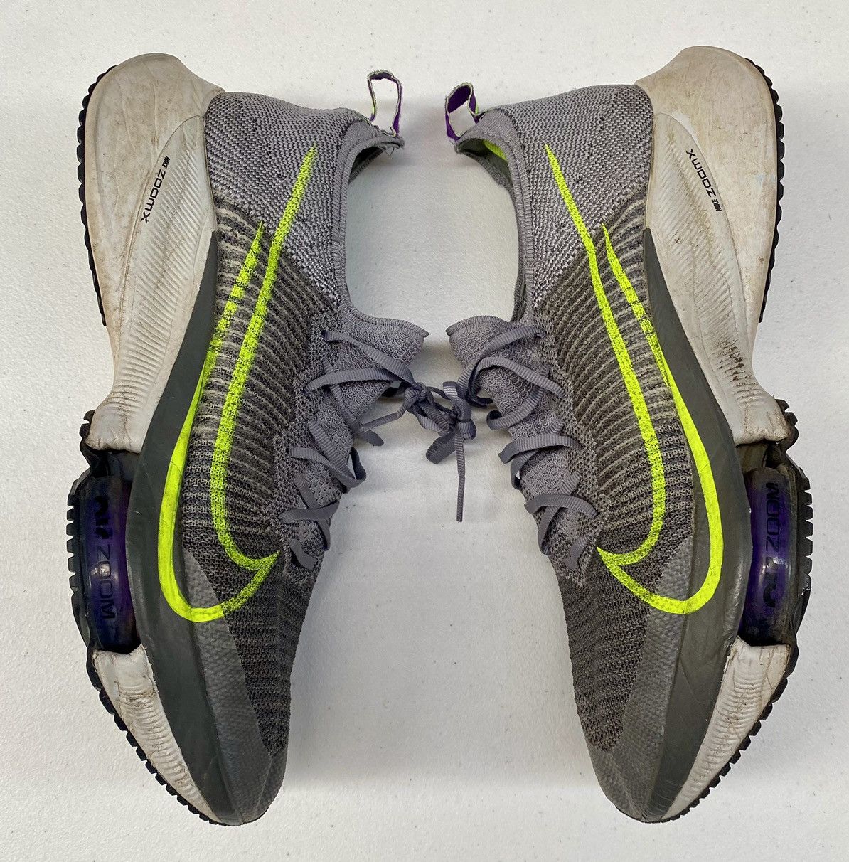 Nike Nike Air Zoom Tempo Next% FK Particle Grey Volt 11 M Size US 11 / EU 44 - 4 Thumbnail