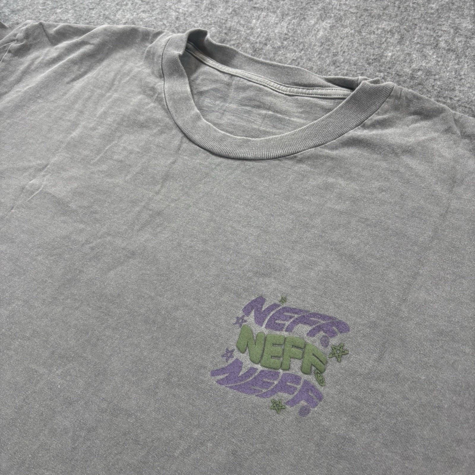 NEFF Neff Magic Moments Graphic T-Shirt Mens XXL Gray Wash Size US XXL / EU 58 / 5 - 3 Thumbnail