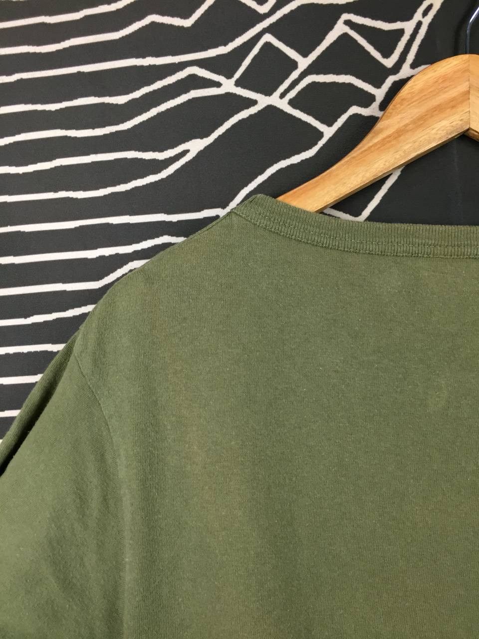 Vintage Vtg Healthknit Olive Green Workwear Style Long Sleeve Tee Size US M / EU 48-50 / 2 - 11 Thumbnail