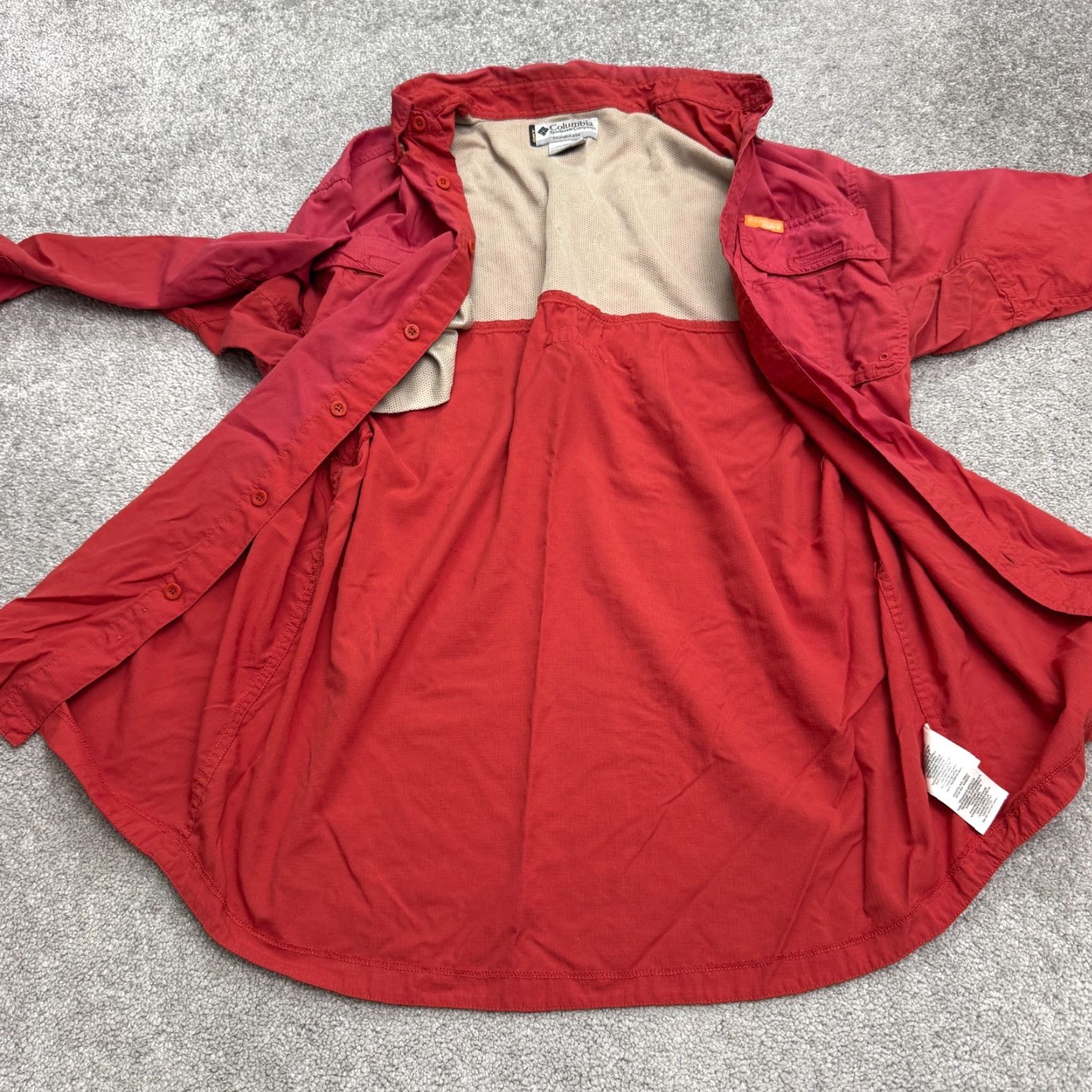 Vintage VINTAGE Columbia Omni Dry GRT Button Down Shirt Mens Large Red Casual Outdoor Size US L / EU 52-54 / 3 - 4 Thumbnail